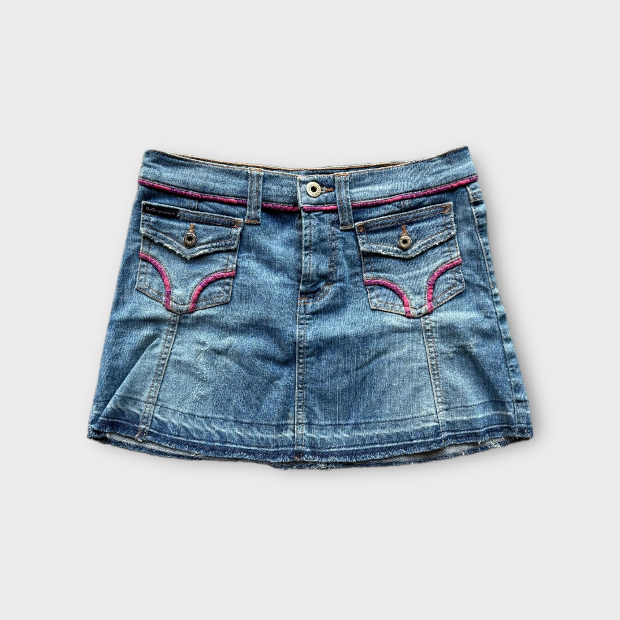 d&g 2000s denim mini skirt