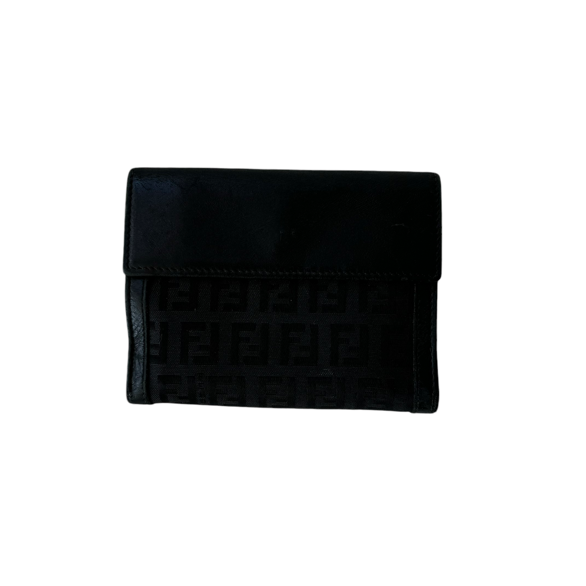 fendi 2000s black wallet