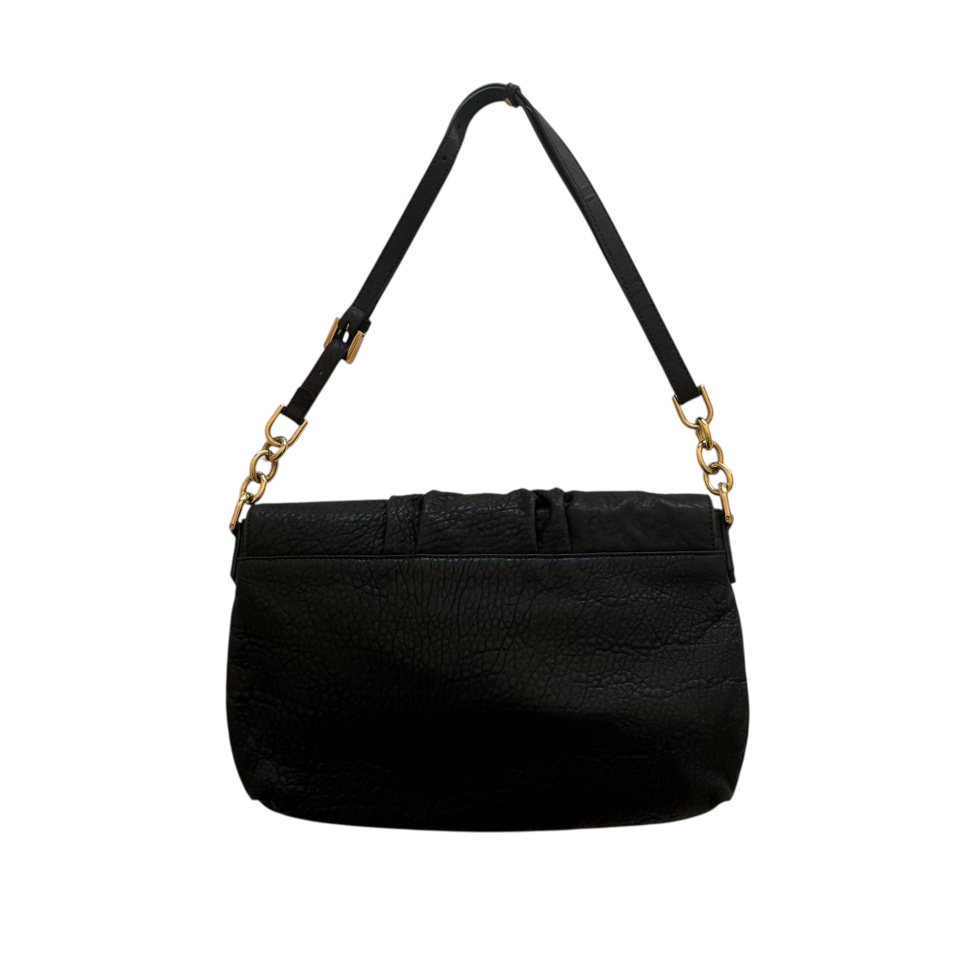 fendi 2000s black shoulder bag