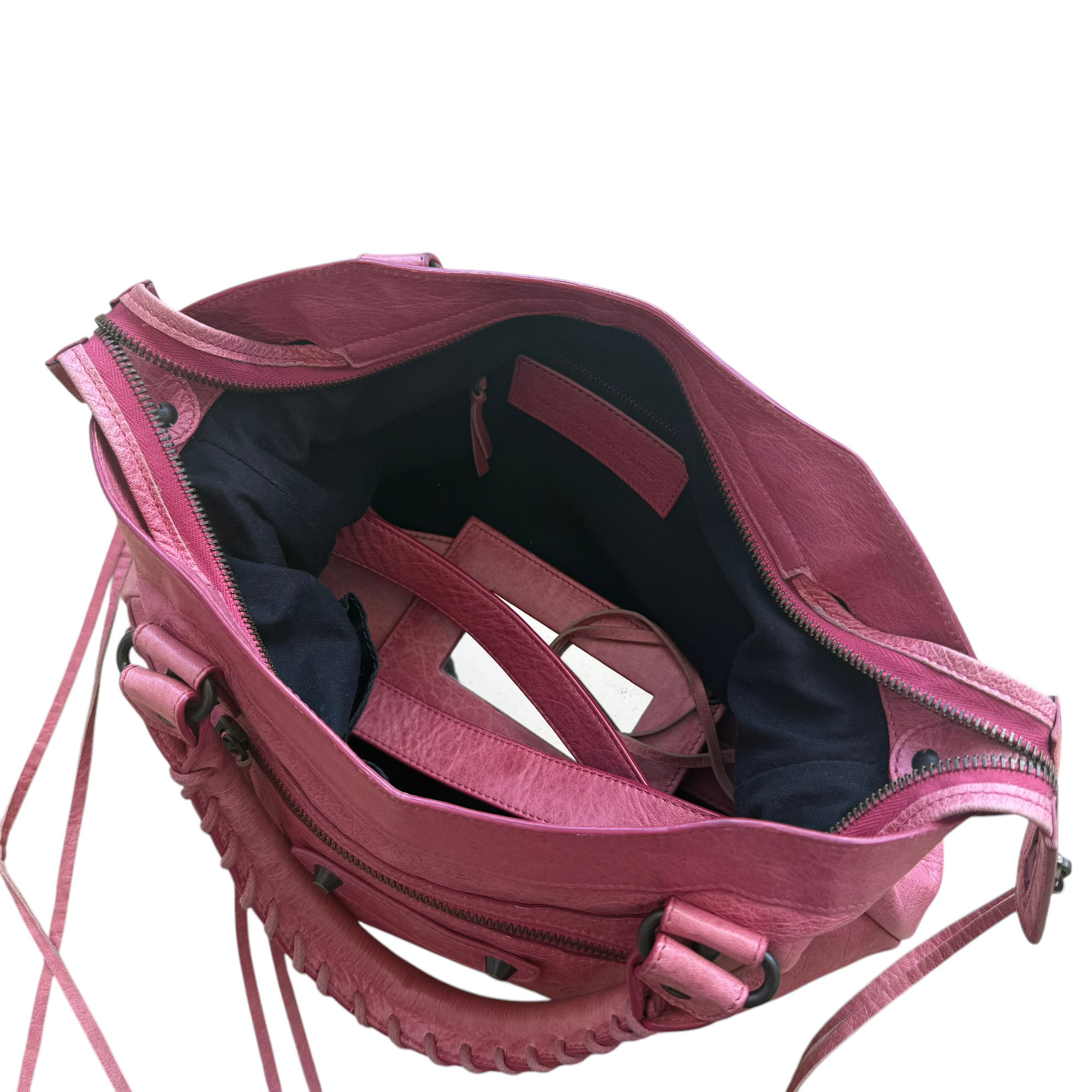 balenciaga pink city bag