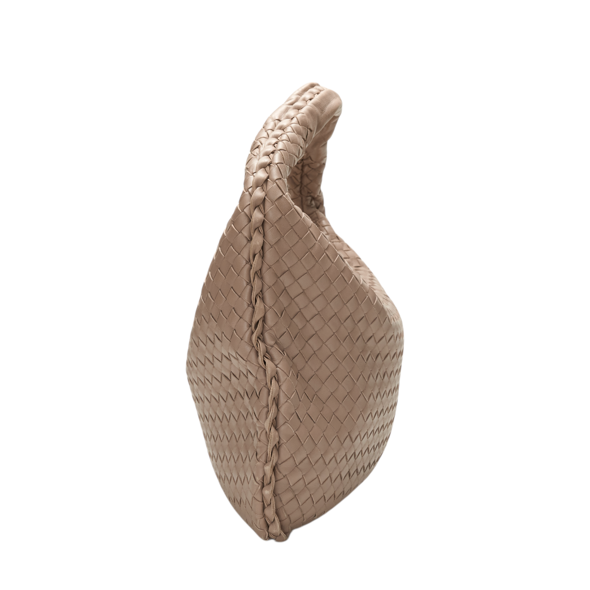bottega veneta 2008 taupe brown small hobo bag