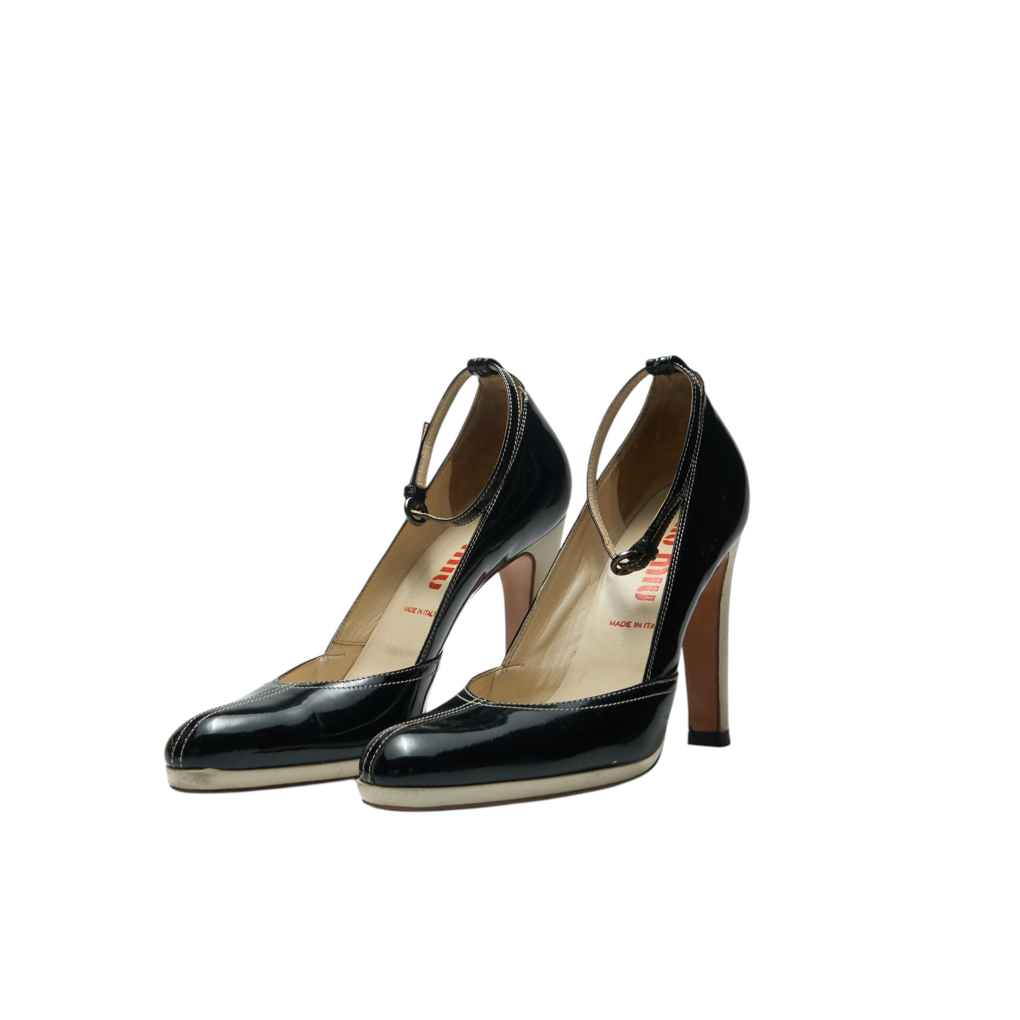 miu miu f/w 2003 vernice glamour patent pump heels