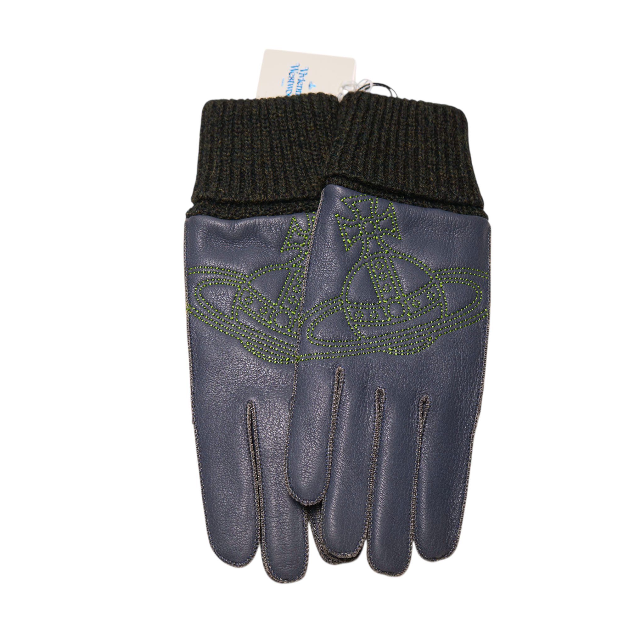 vivienne westwood navy blue gloves