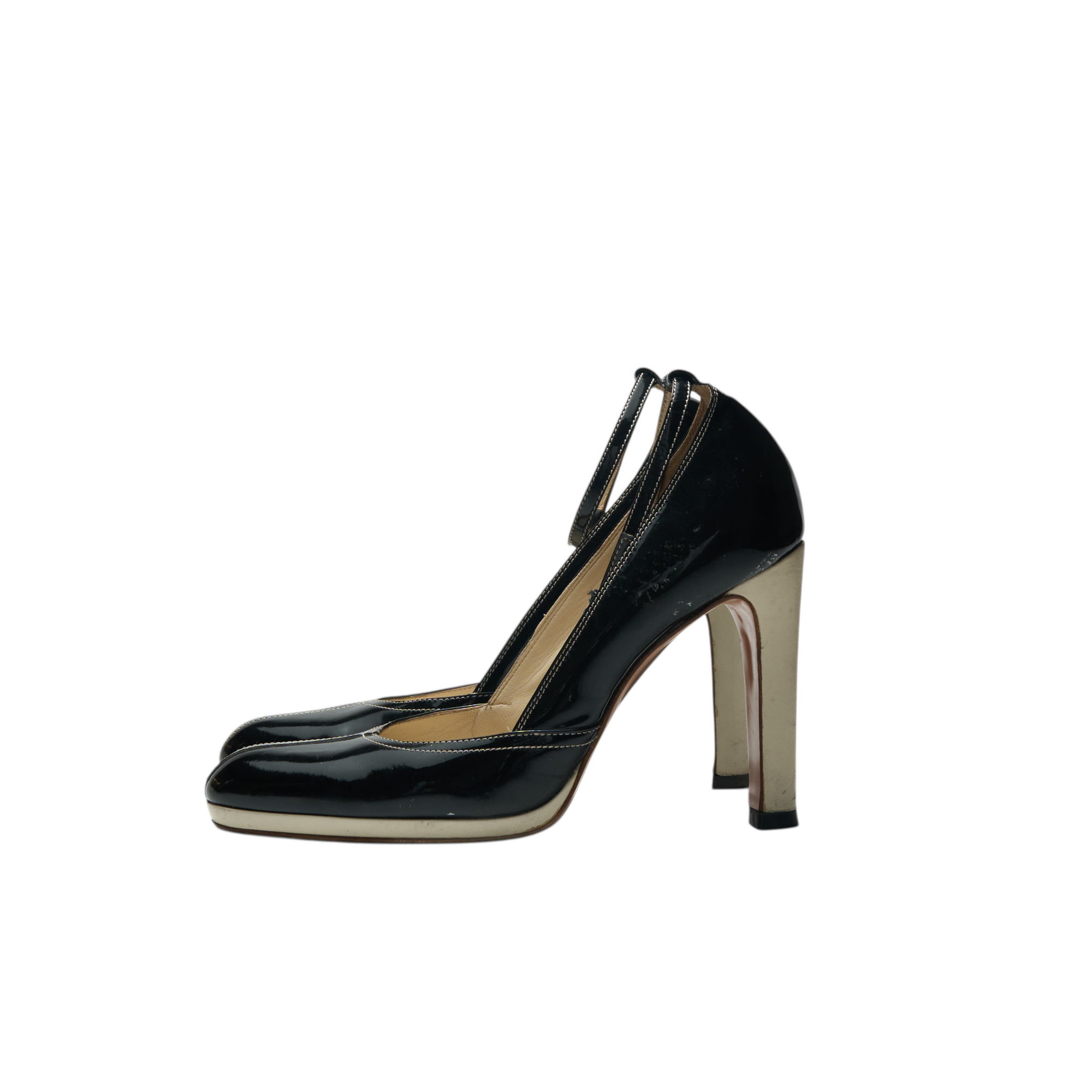 miu miu f/w 2003 vernice glamour patent pump heels