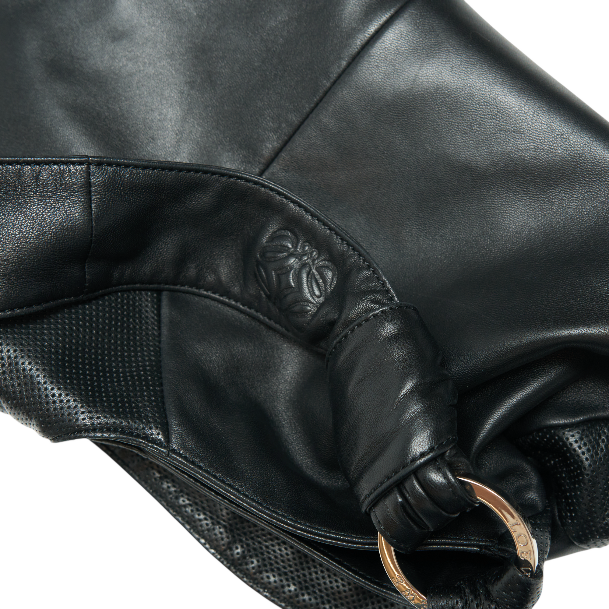 loewe 2000s black ribbon bag