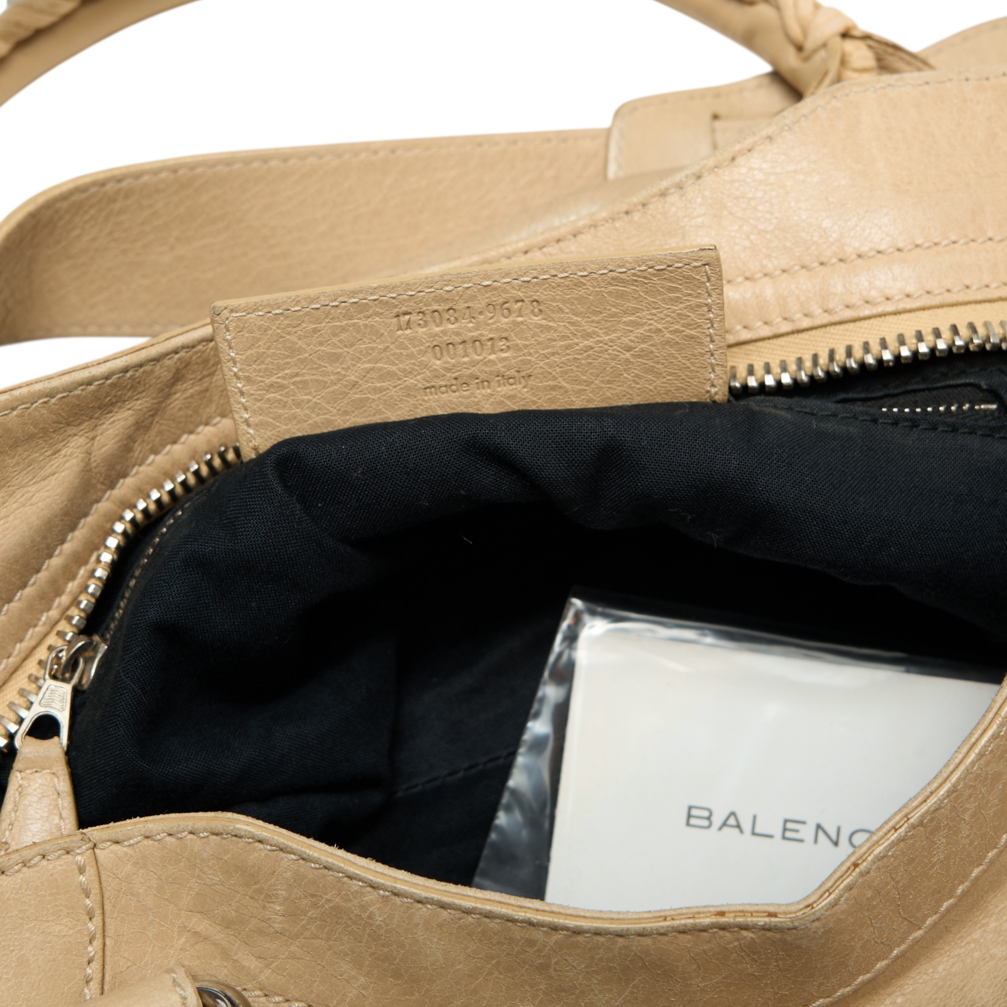 balenciaga 2000s cream city bag