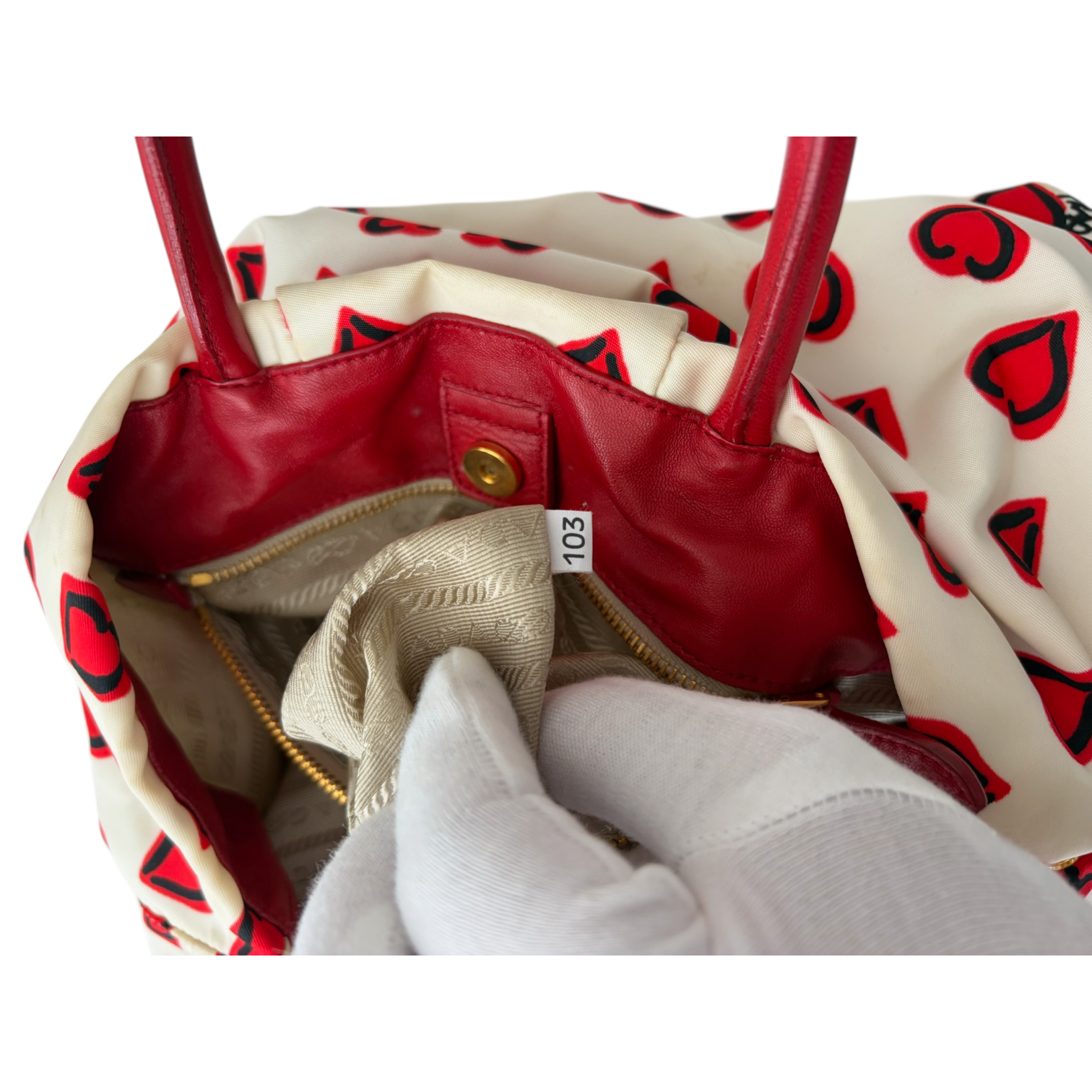 prada 2000s heart bag