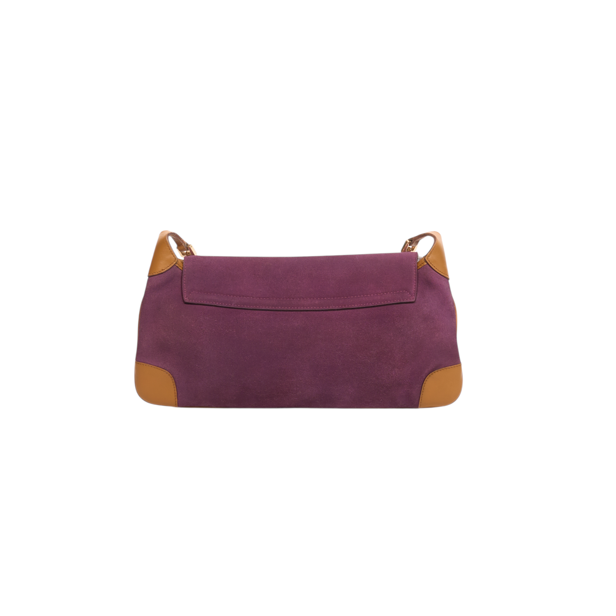 gucci f/w 2000 purple suede tiger bag