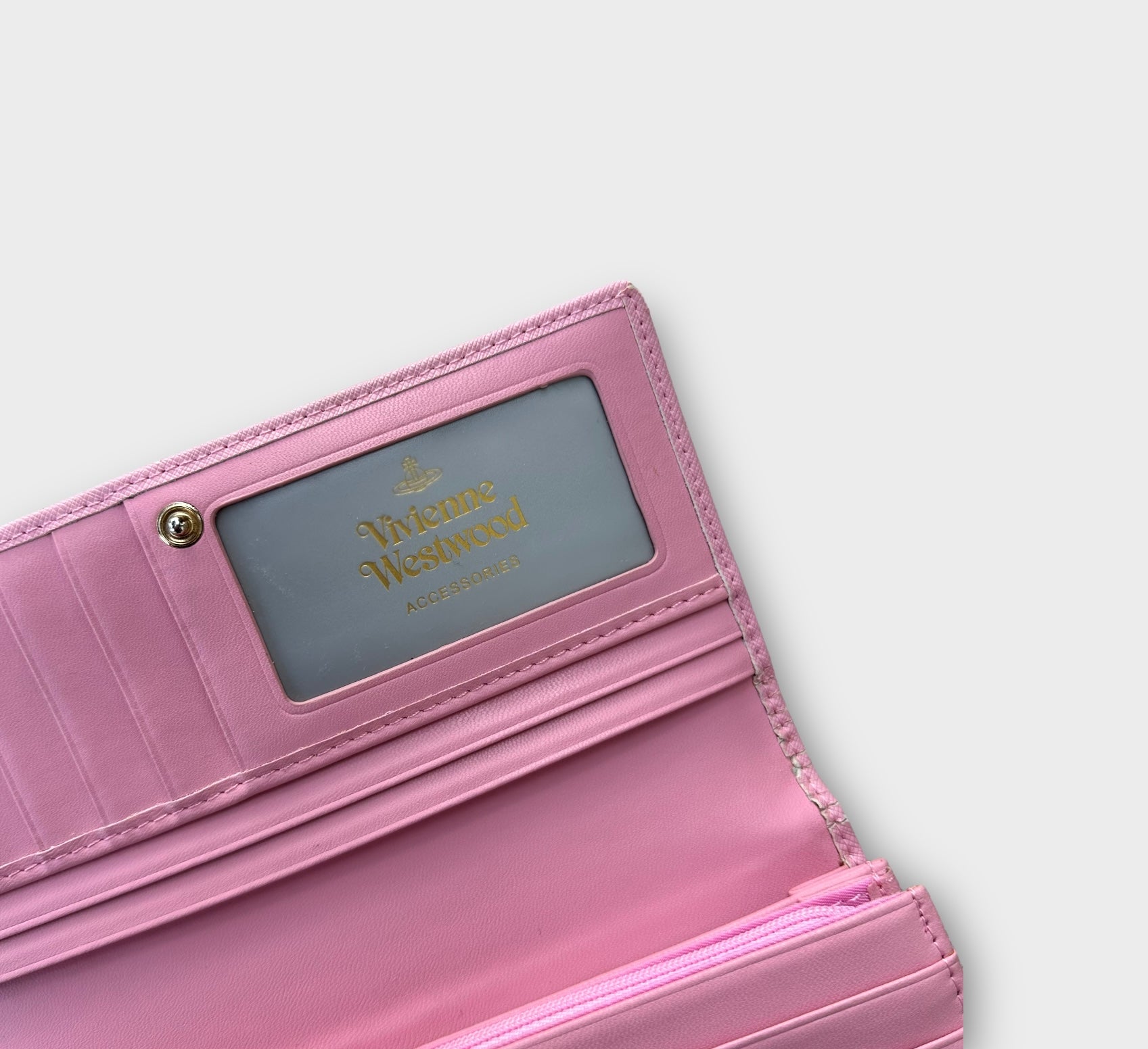 vivienne westwood light pink wallet