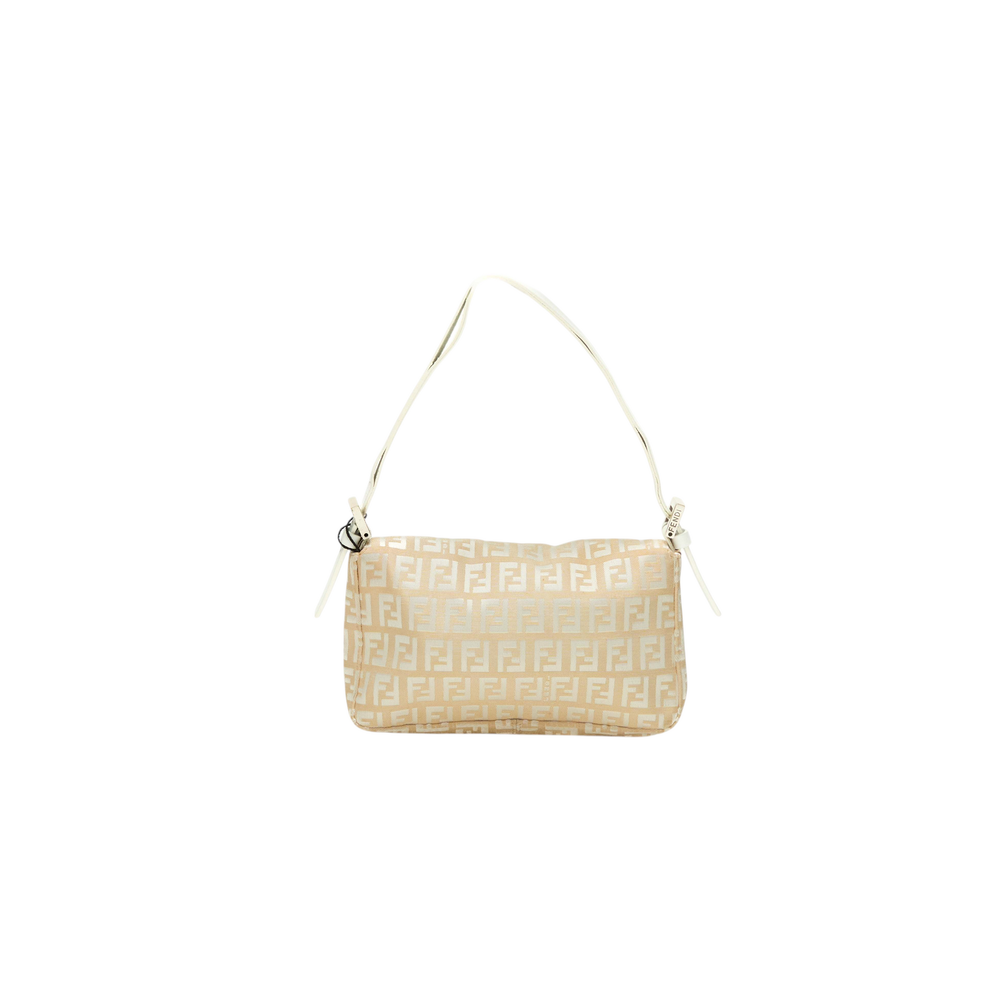 fendi 2000s cream mini baguette bag