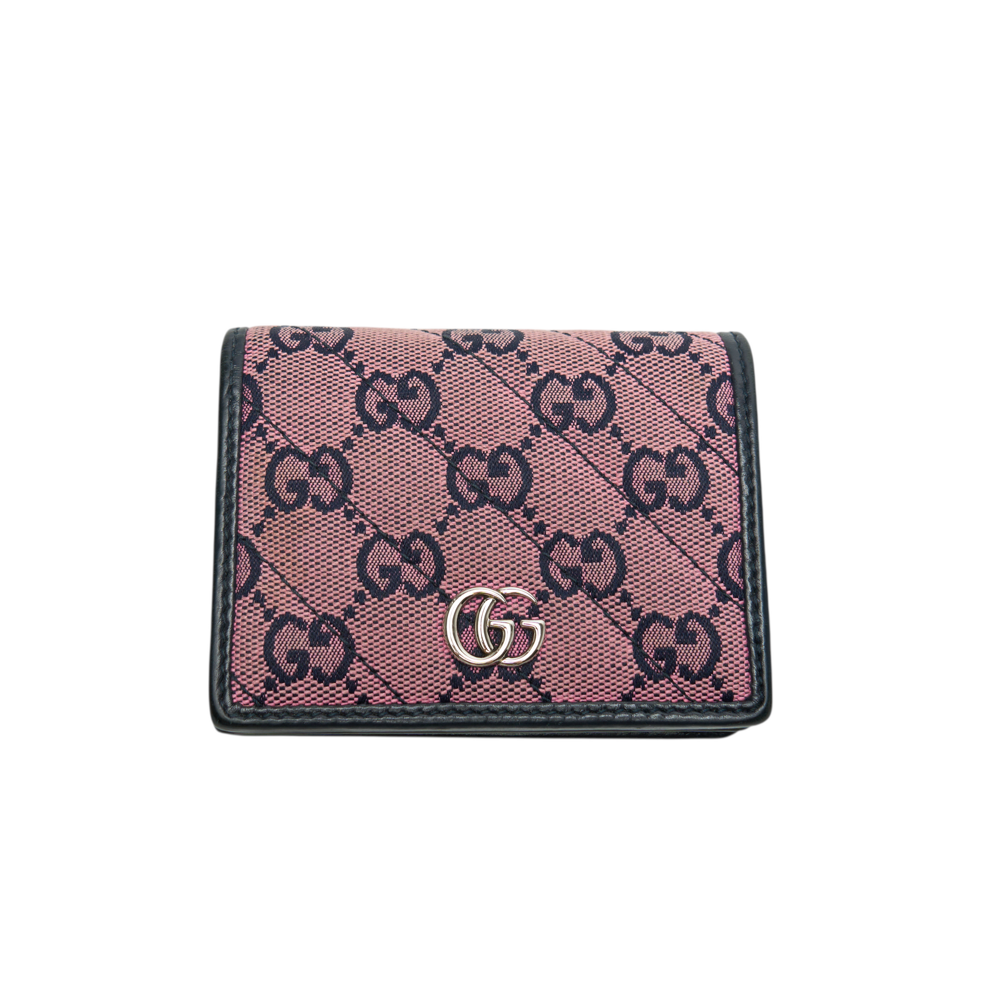 gucci pink denim wallet