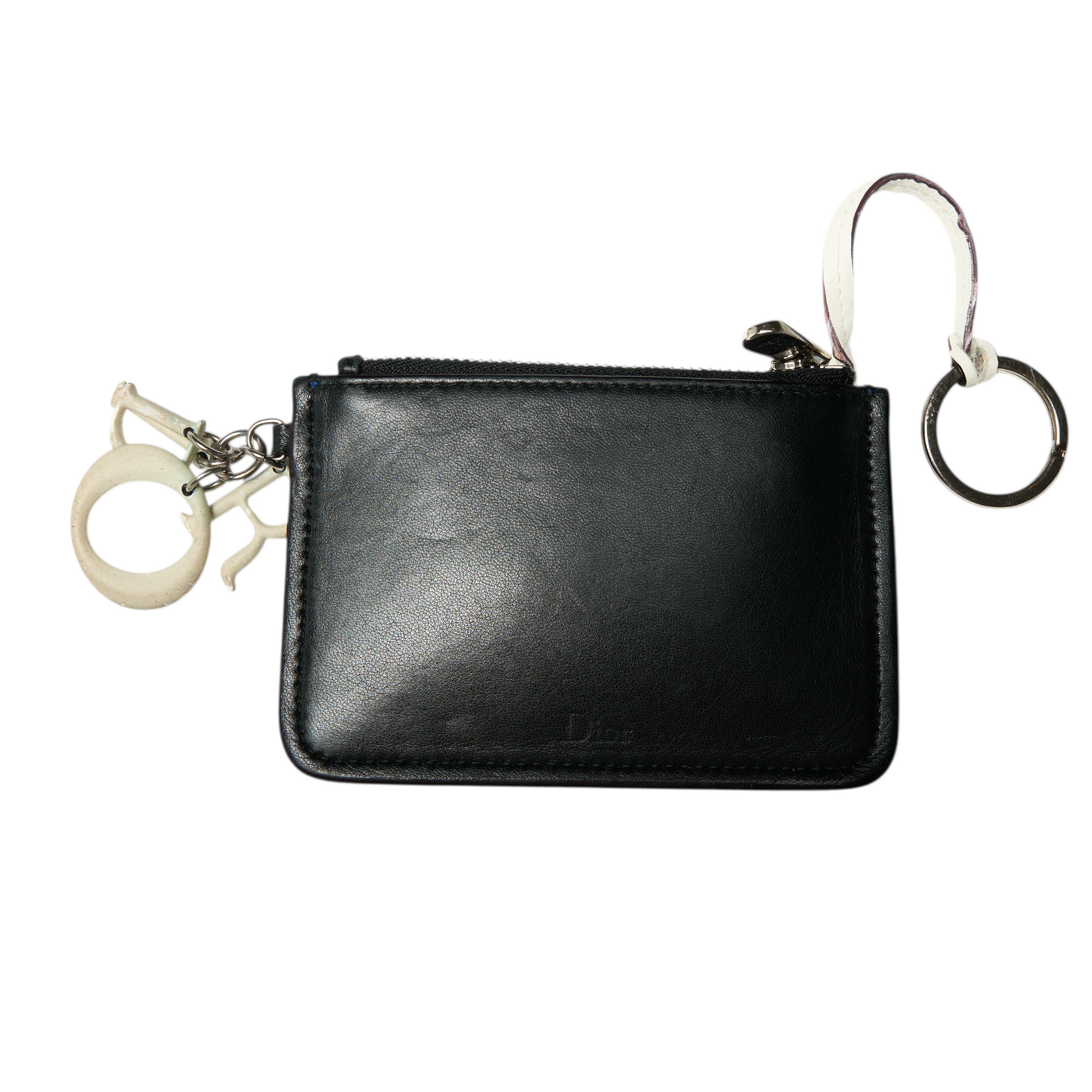 christian dior blue flower wallet