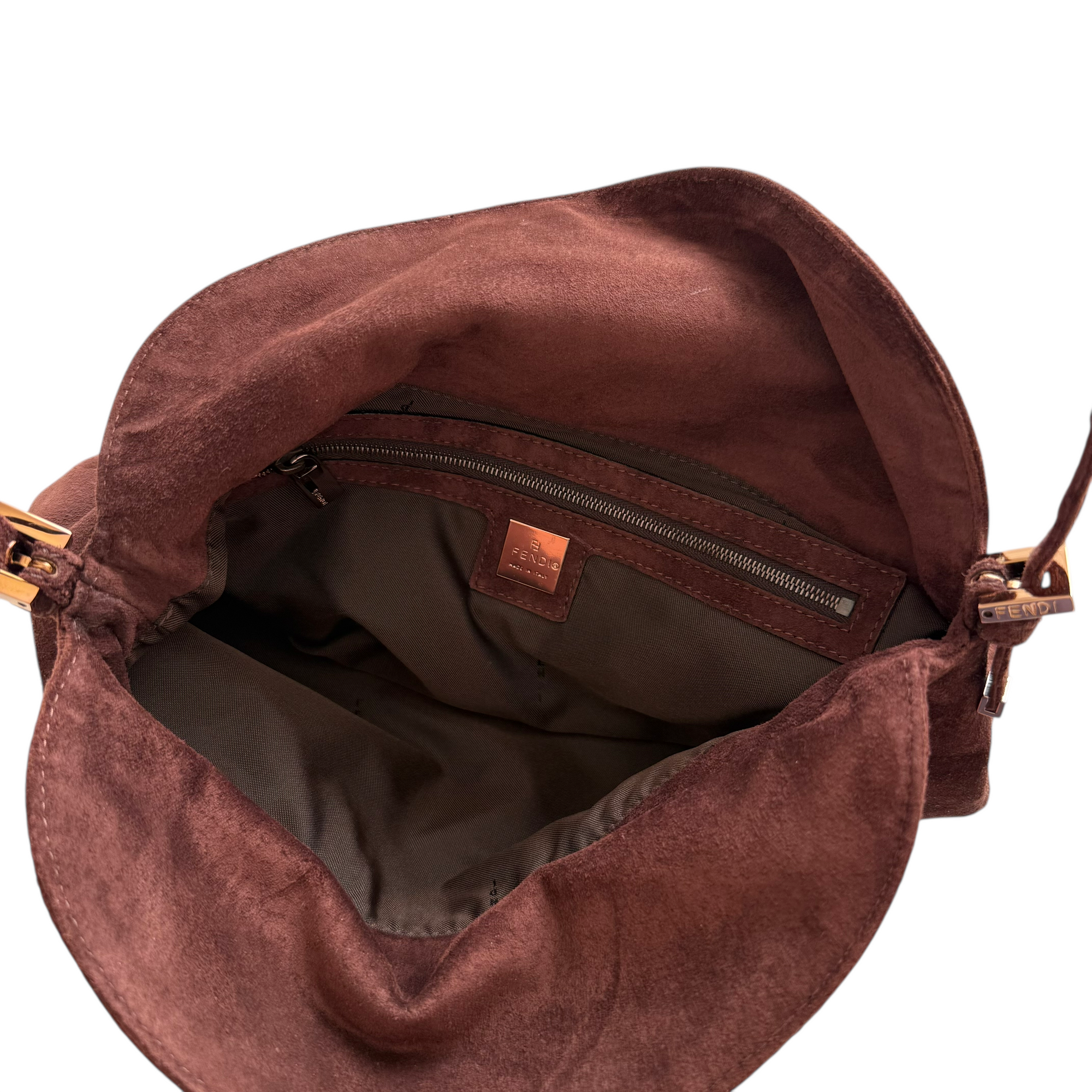 fendi 2000s brown baguette bag