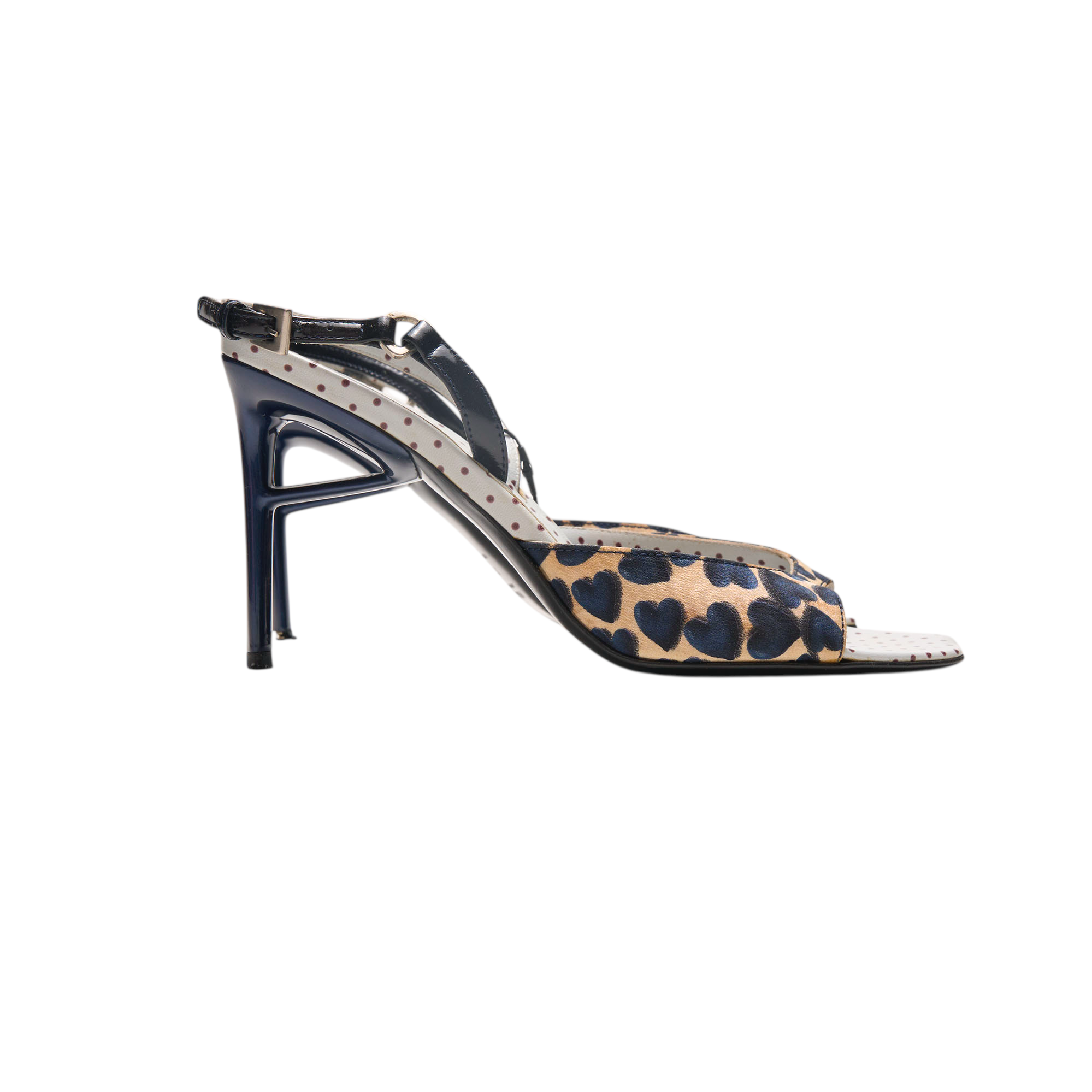 prada ss2000 heart sandal heels