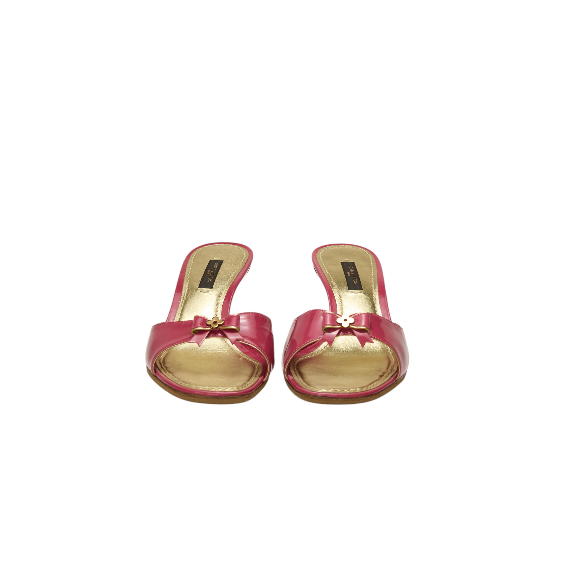 louis vuitton 2000s pink kitten heels