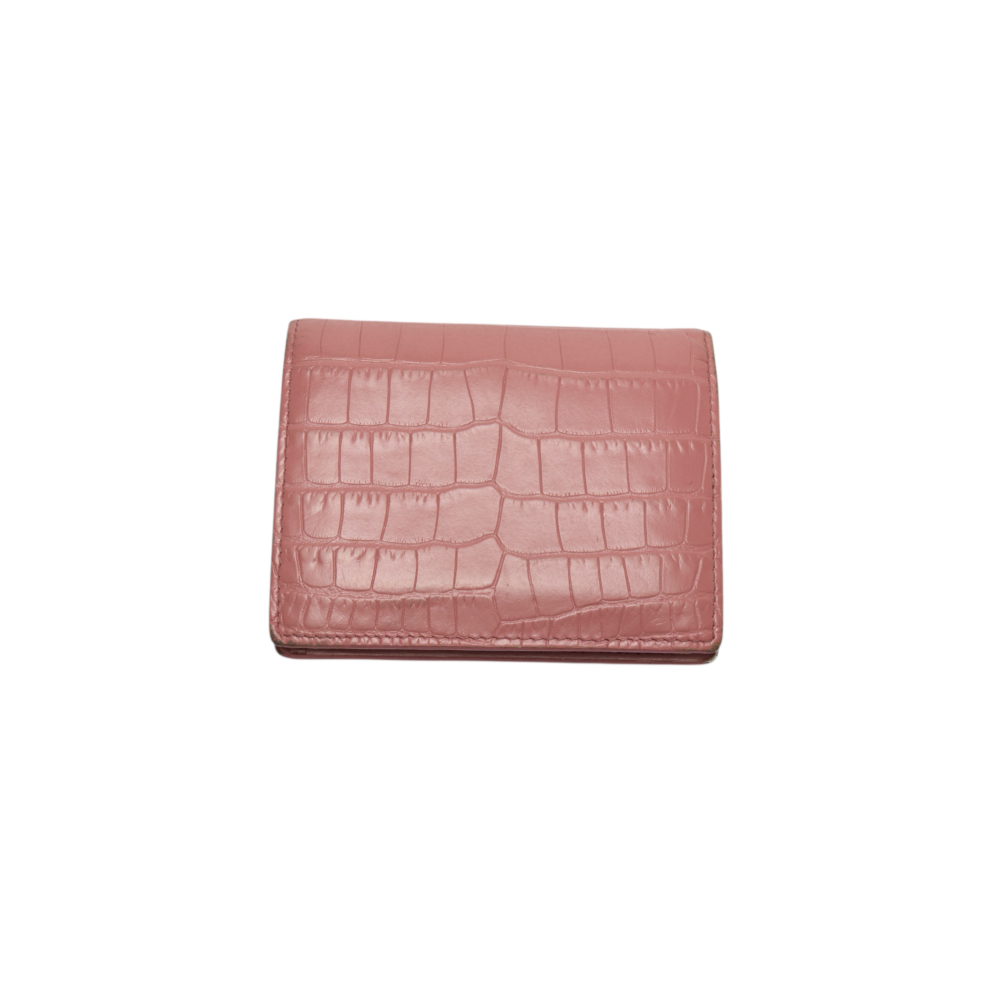 miu miu pink crocodile wallet