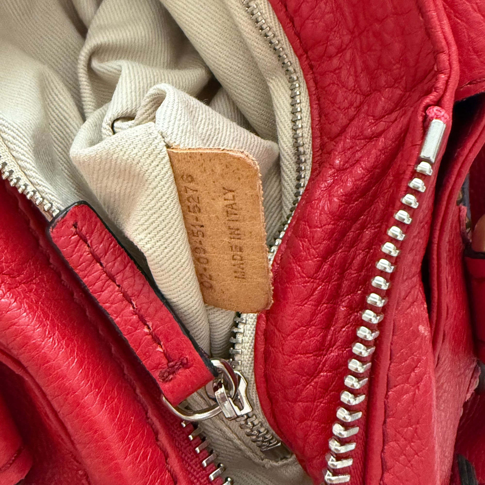 chloé 2000s red paddington bag