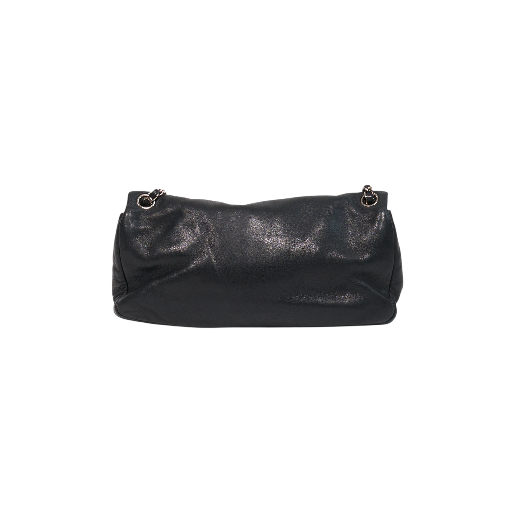 chanel 2000s black shoulder bag
