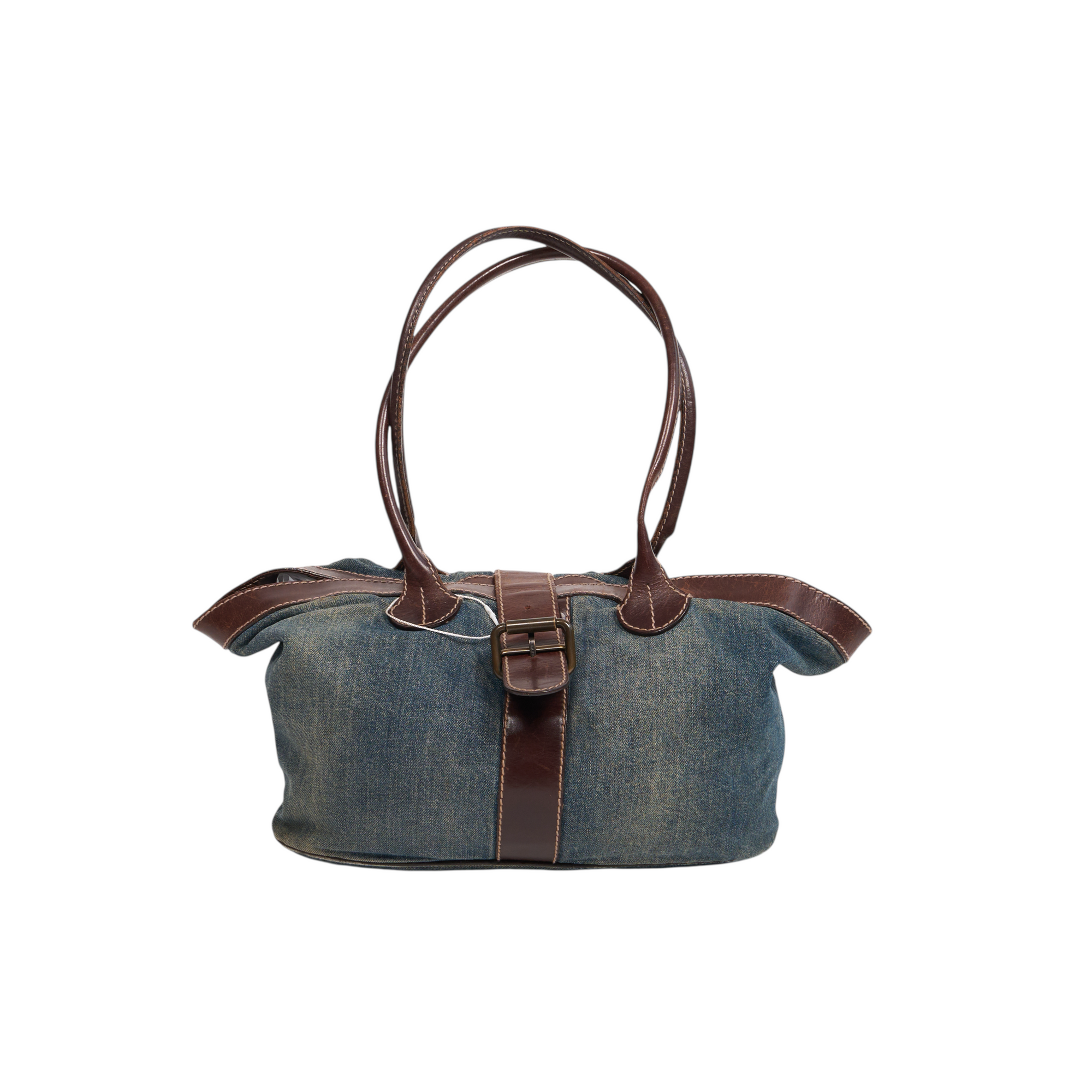 fendi 2000s denim tote bag