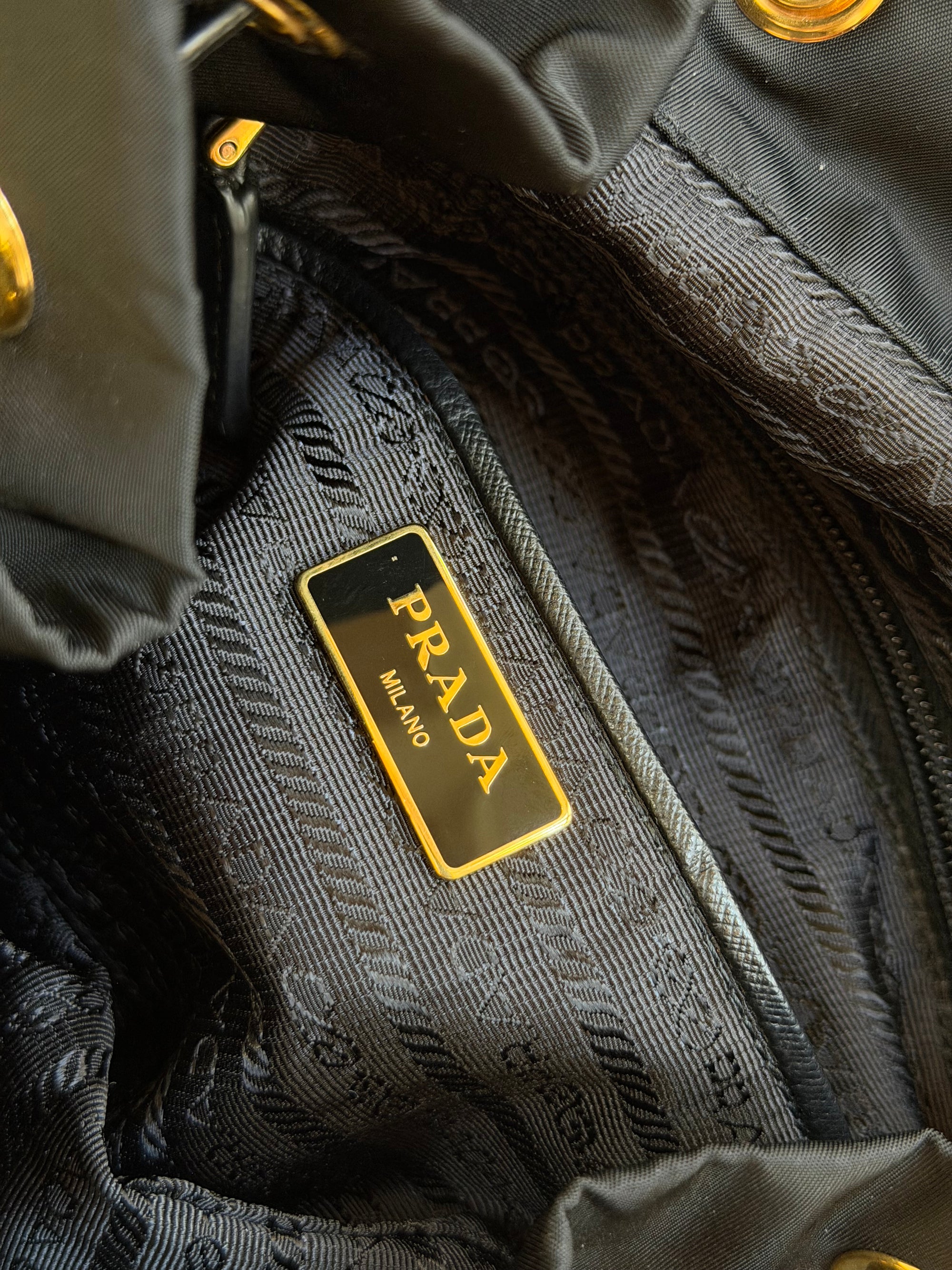 prada 2000s robot backpack bag