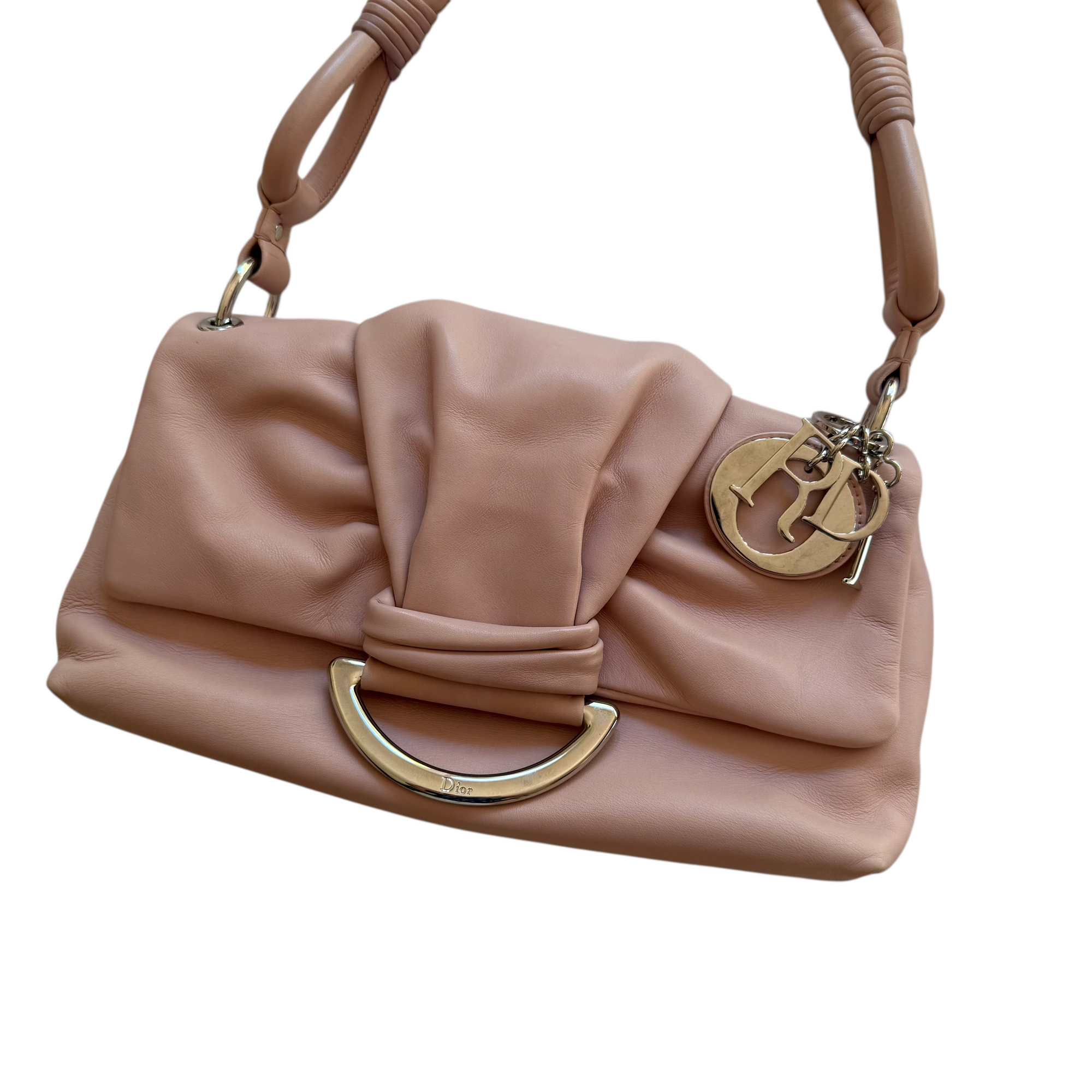 christian dior 2000s pink shoulder bag
