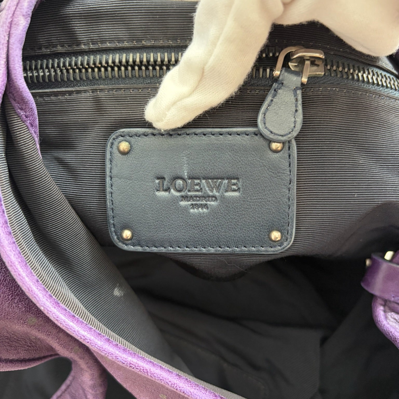 loewe 2000s purple bag
