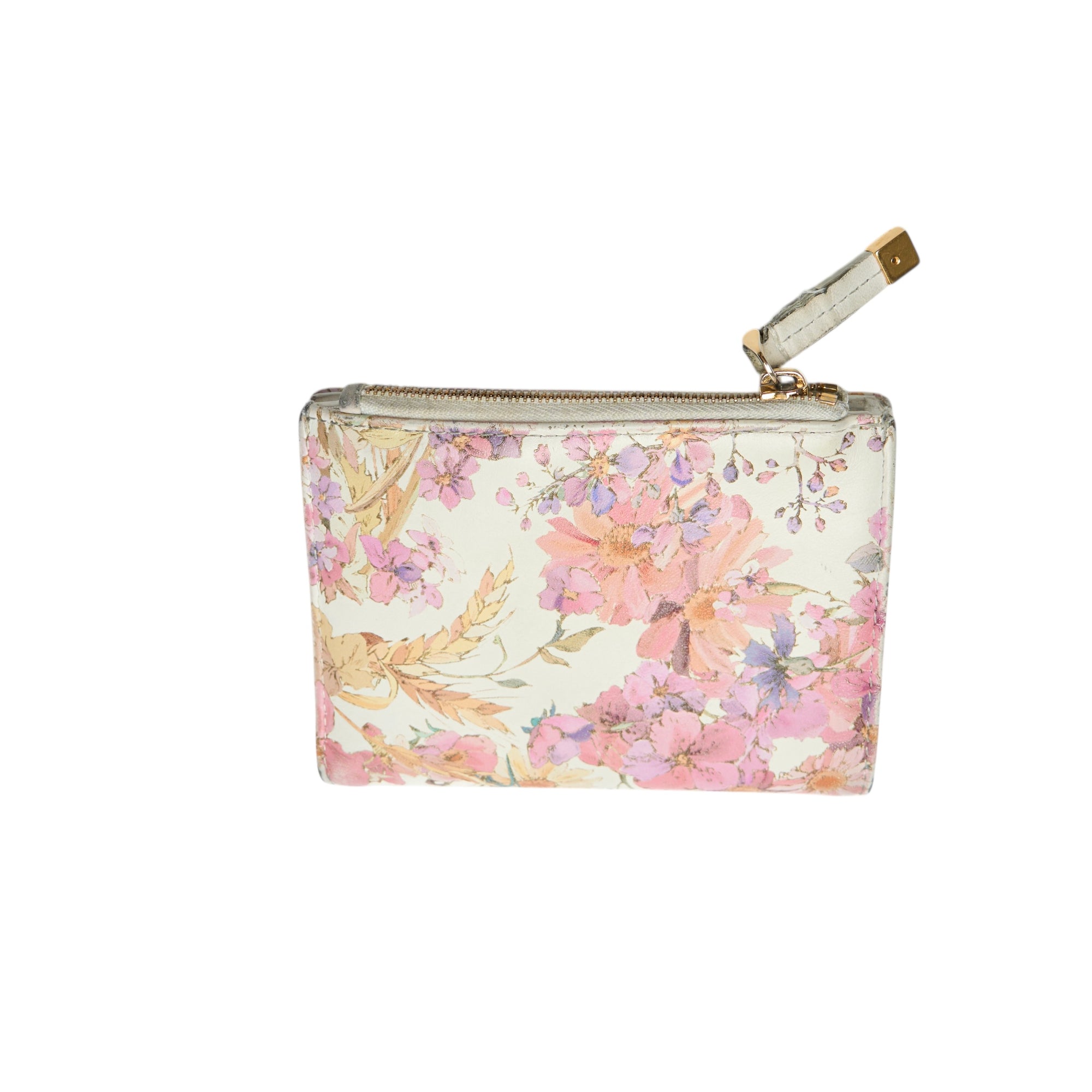 christian dior 2000s white floral wallet