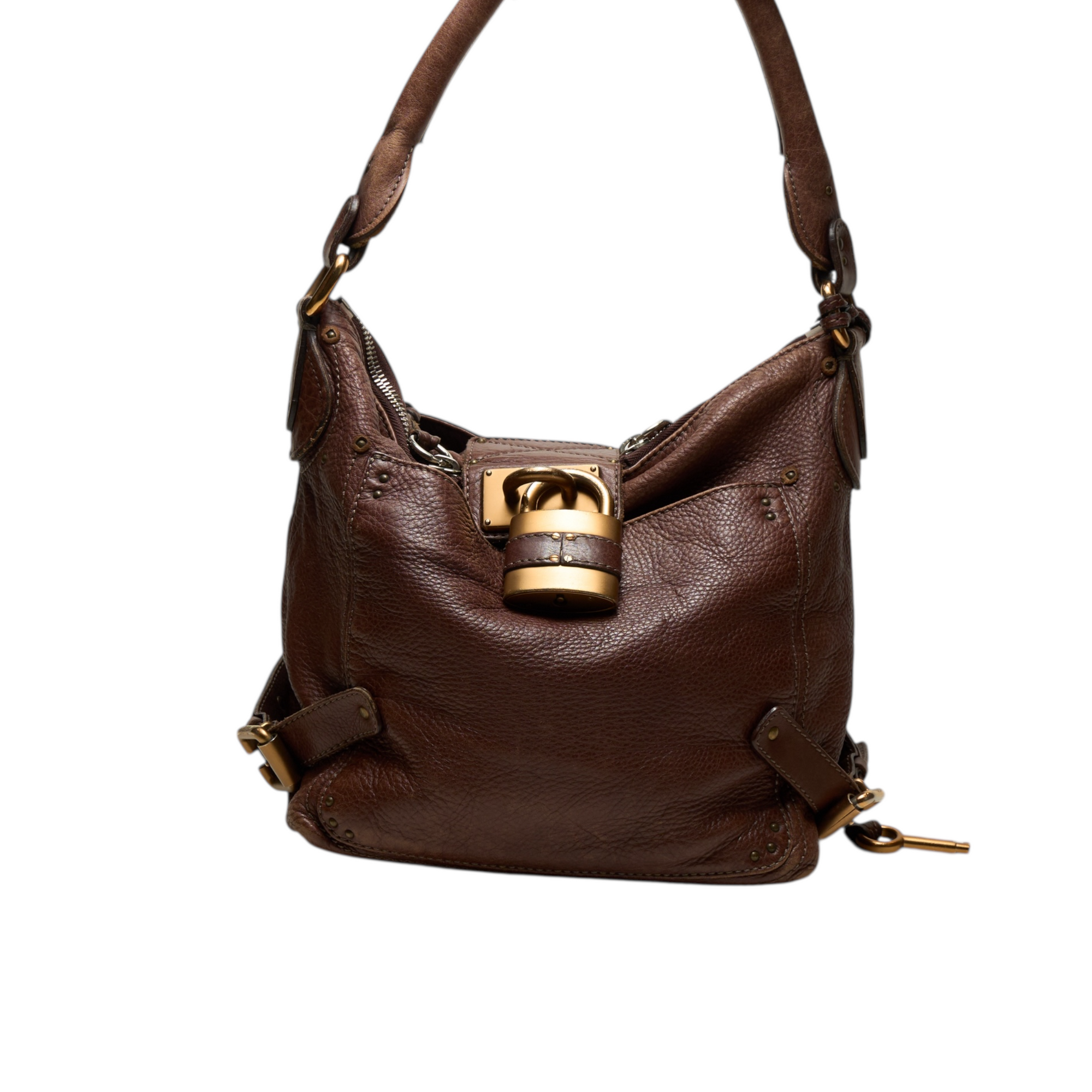 chloé 2000s brown paddington bag