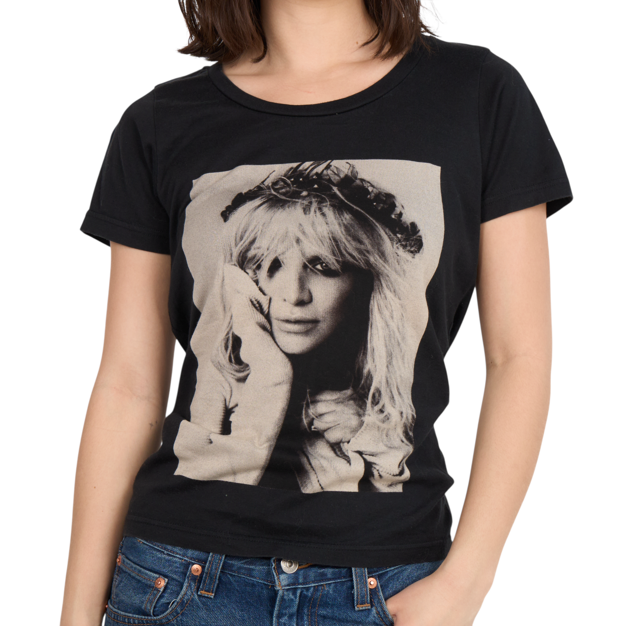 hysteric glamour black courtney love top