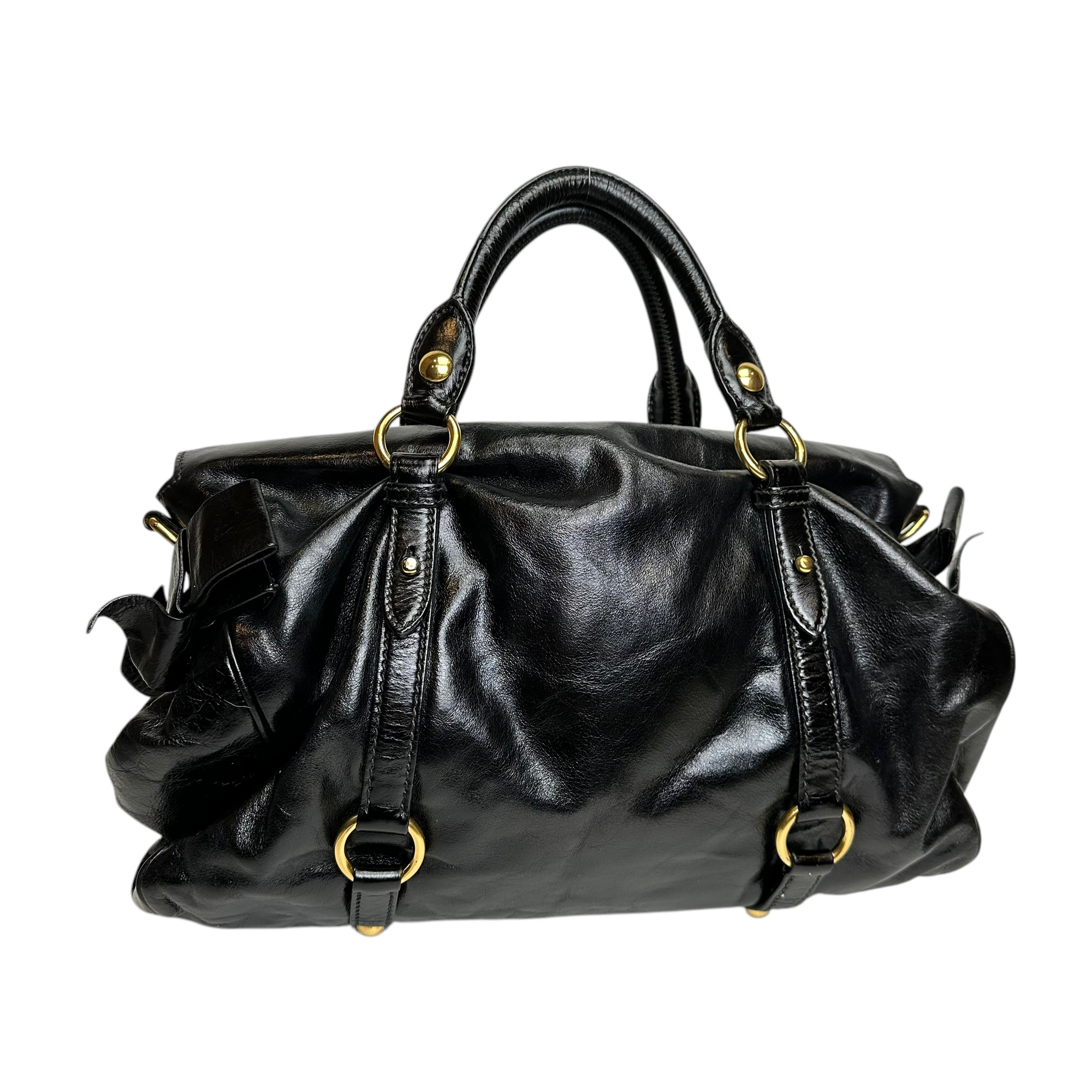 miu miu black vitello bag