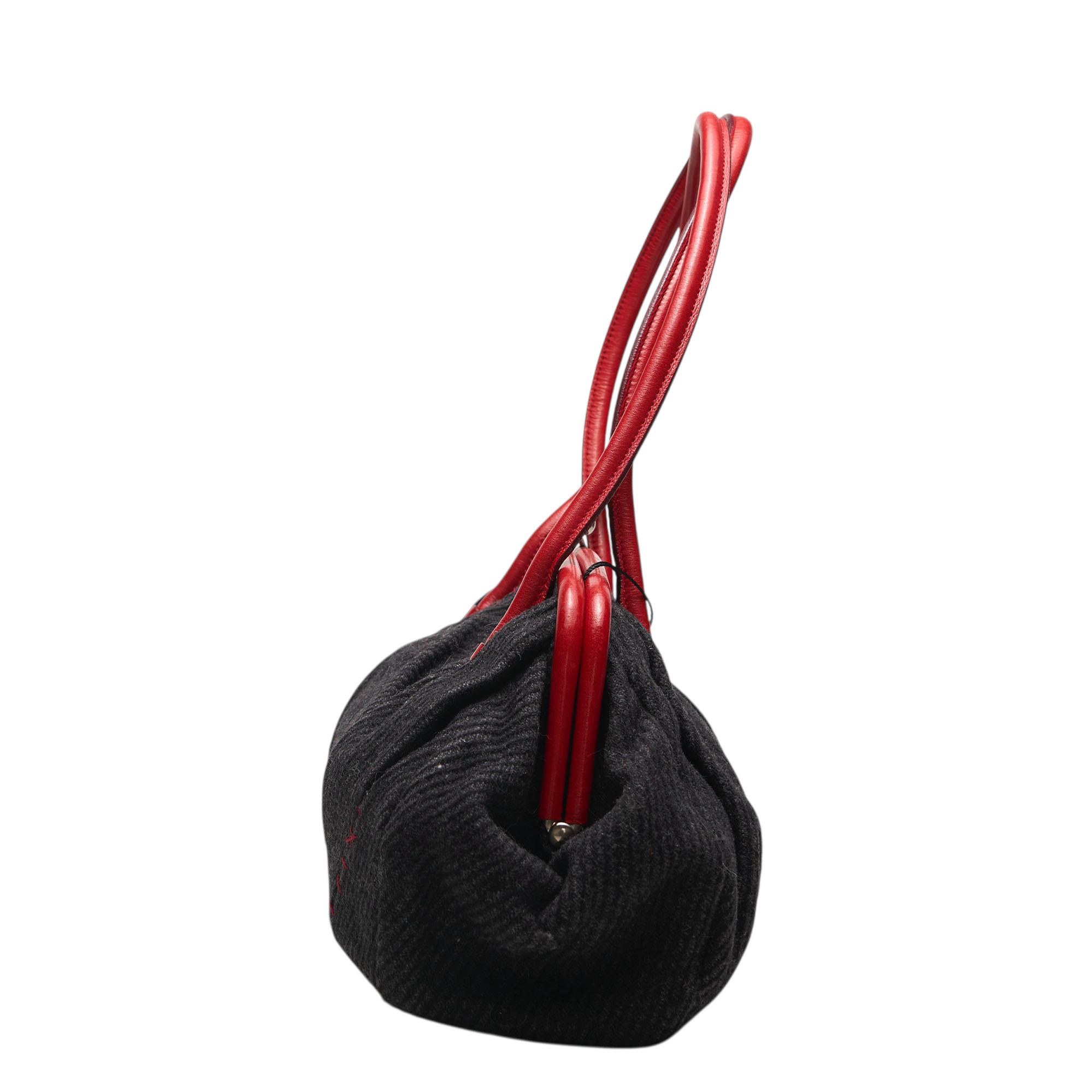 miu miu 2000s navy blue bag