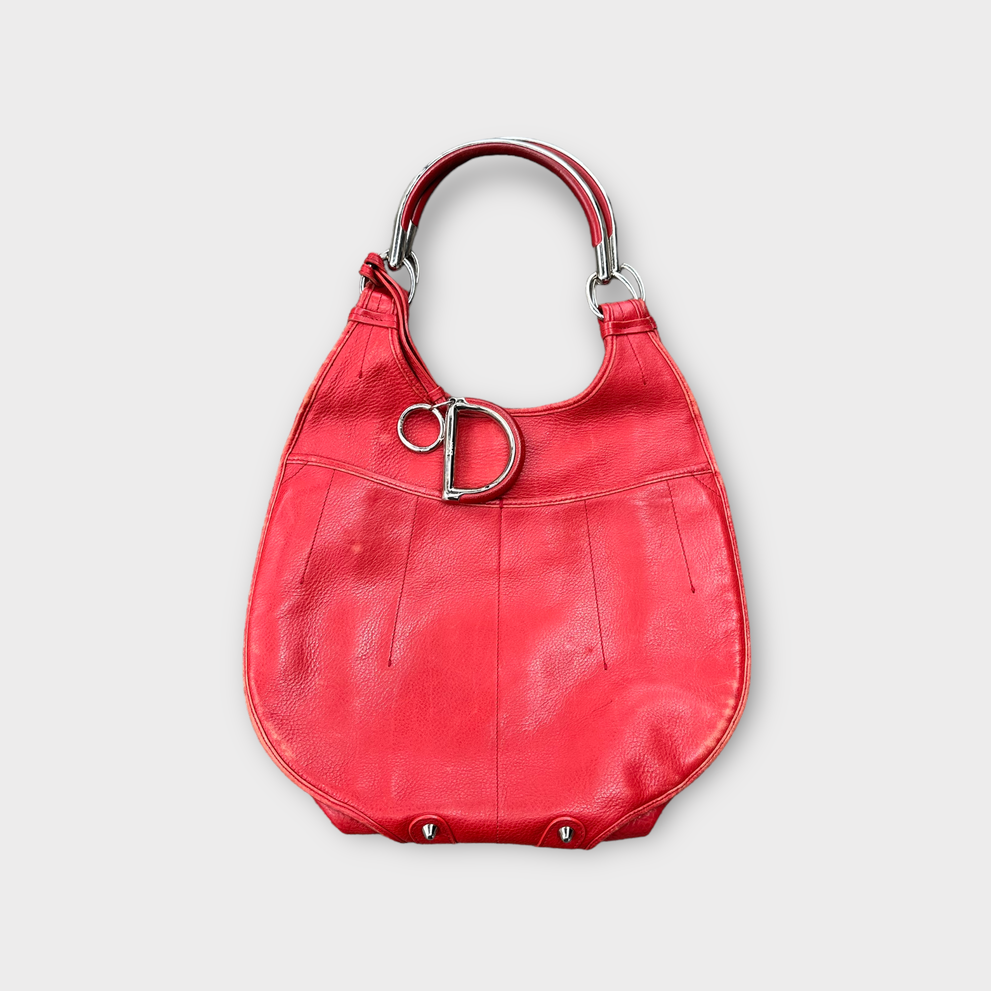 christian dior red 61 tote bag