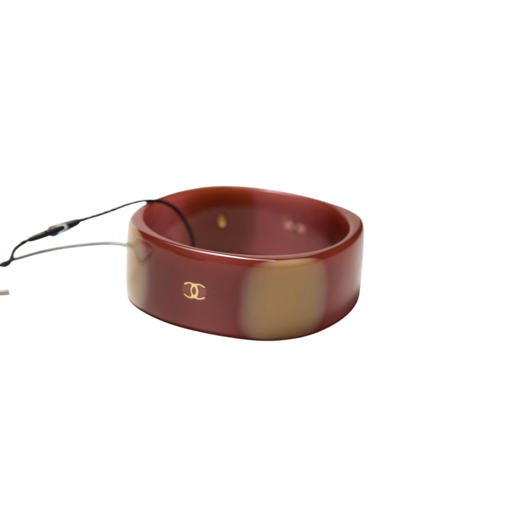 chanel 2000s resin bracelet cuff