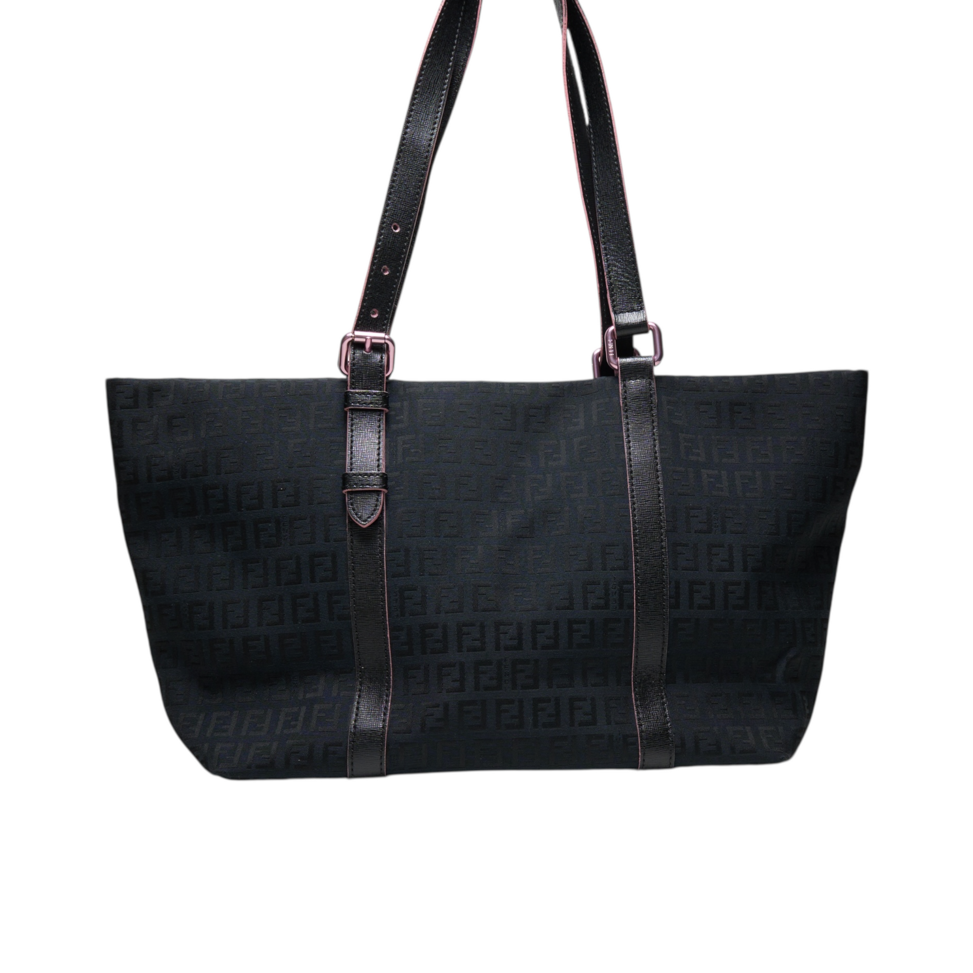 fendi 2000s black tote bag