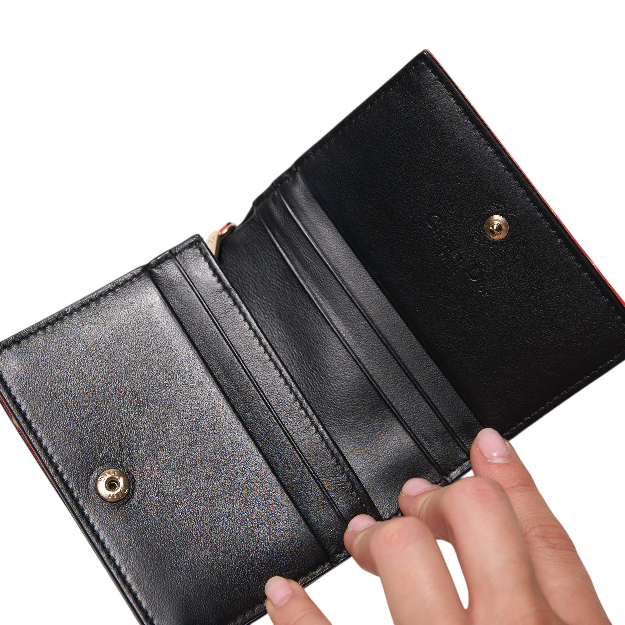 christian dior red dinosaur wallet