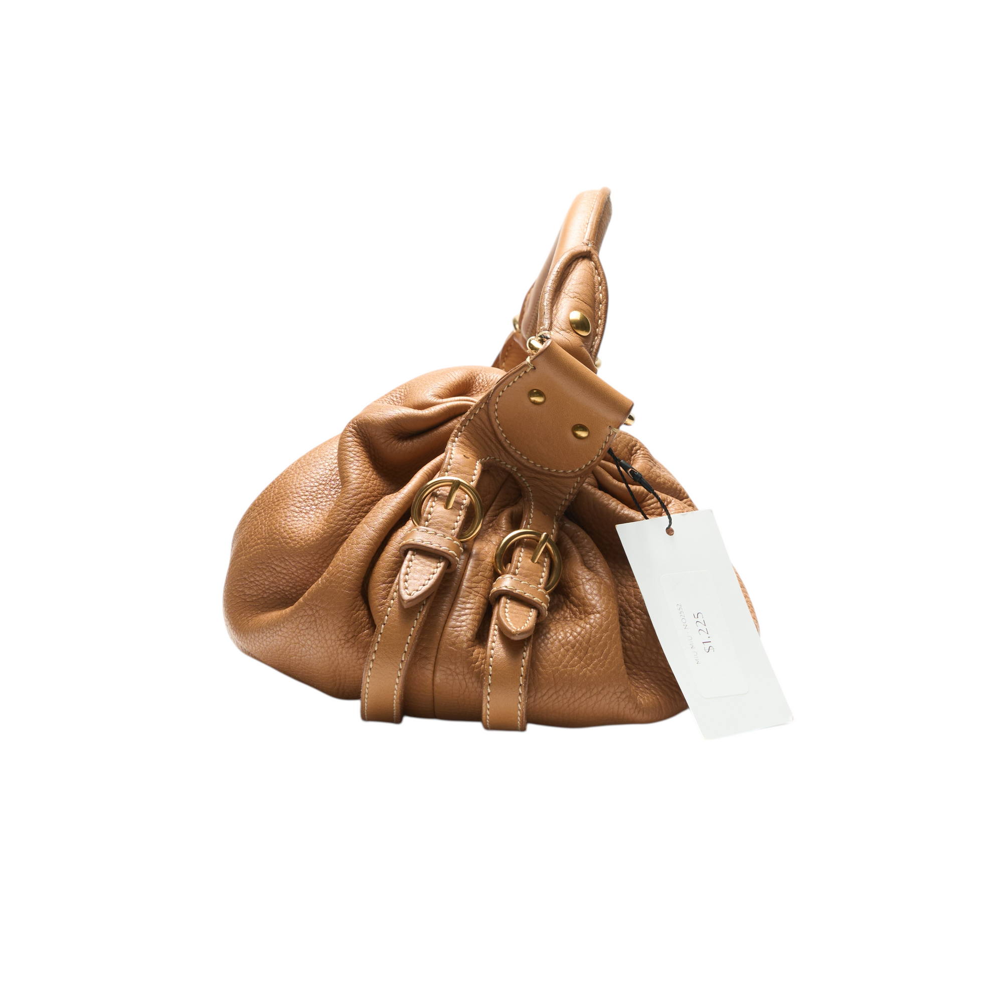 miu miu 2000s brown shoulder bag