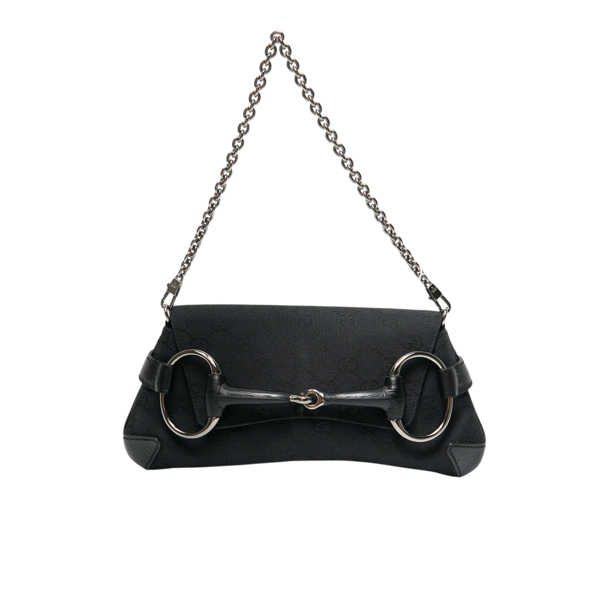 gucci 2000s mini black horsebit bag