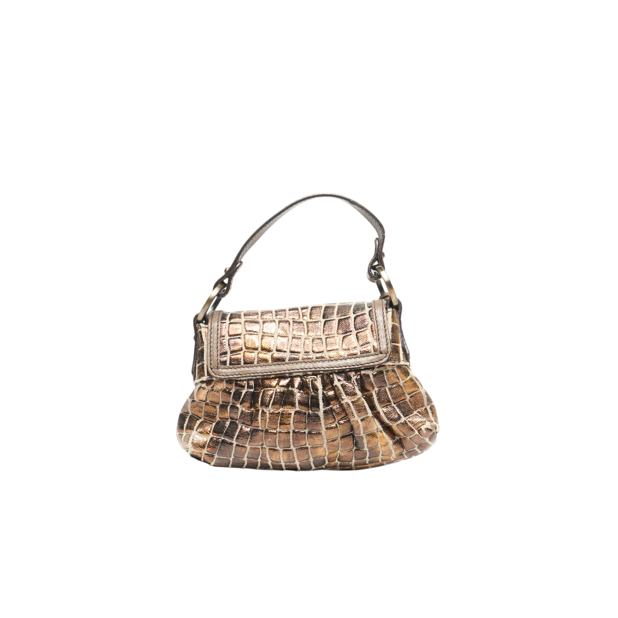 fendi 2000s mini crocodile chef bag