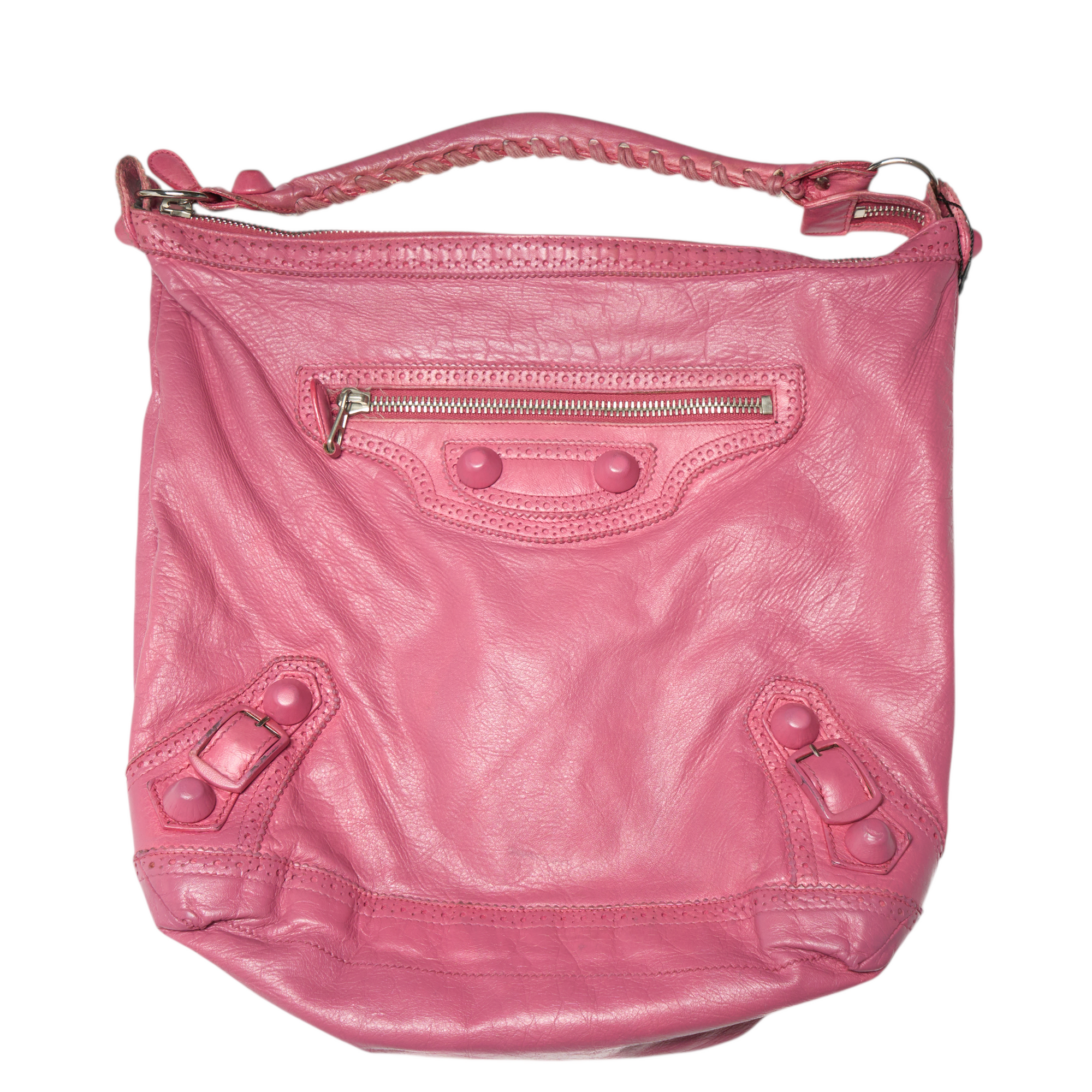 balenciaga 2000s pink day bag