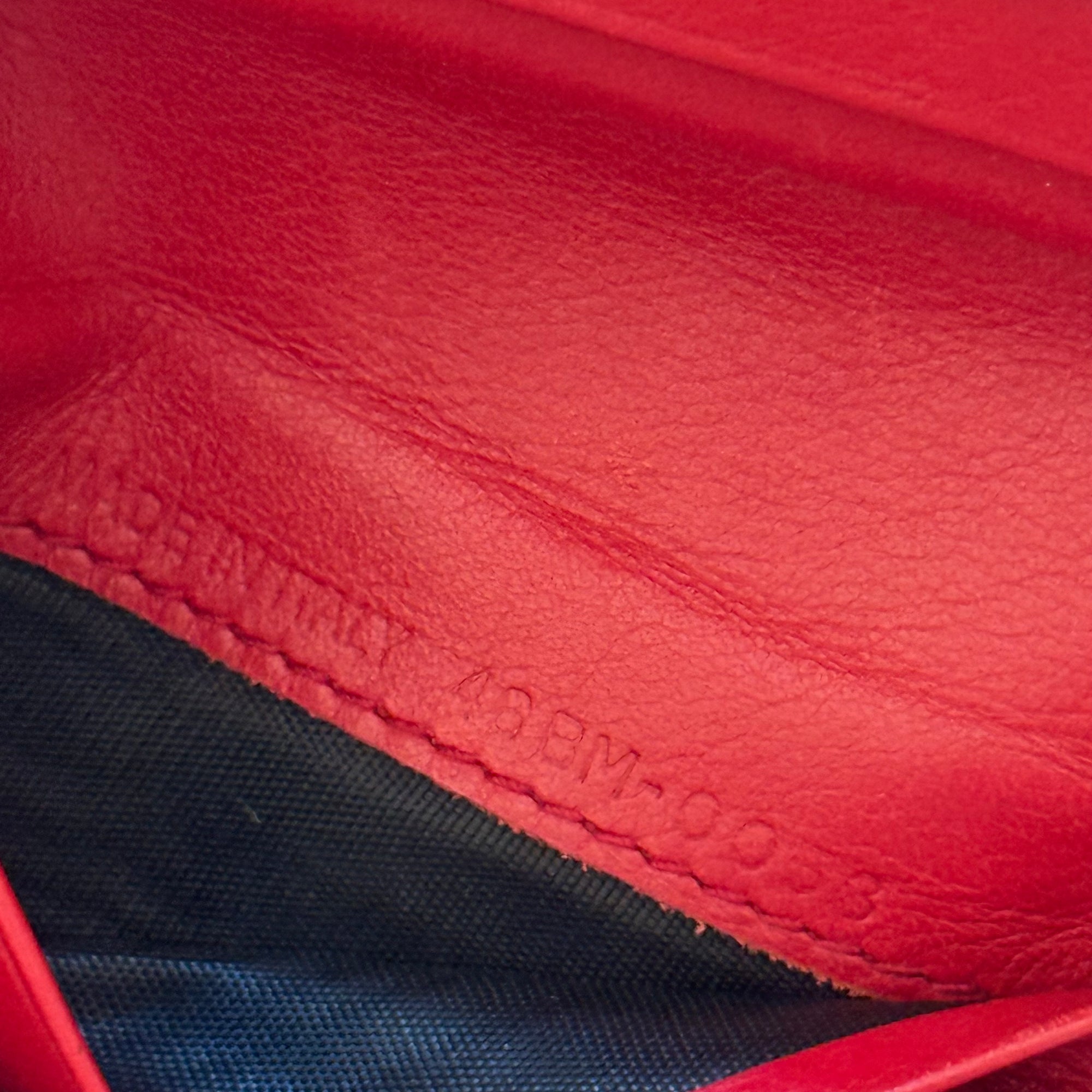 christian dior 2000s red wallet