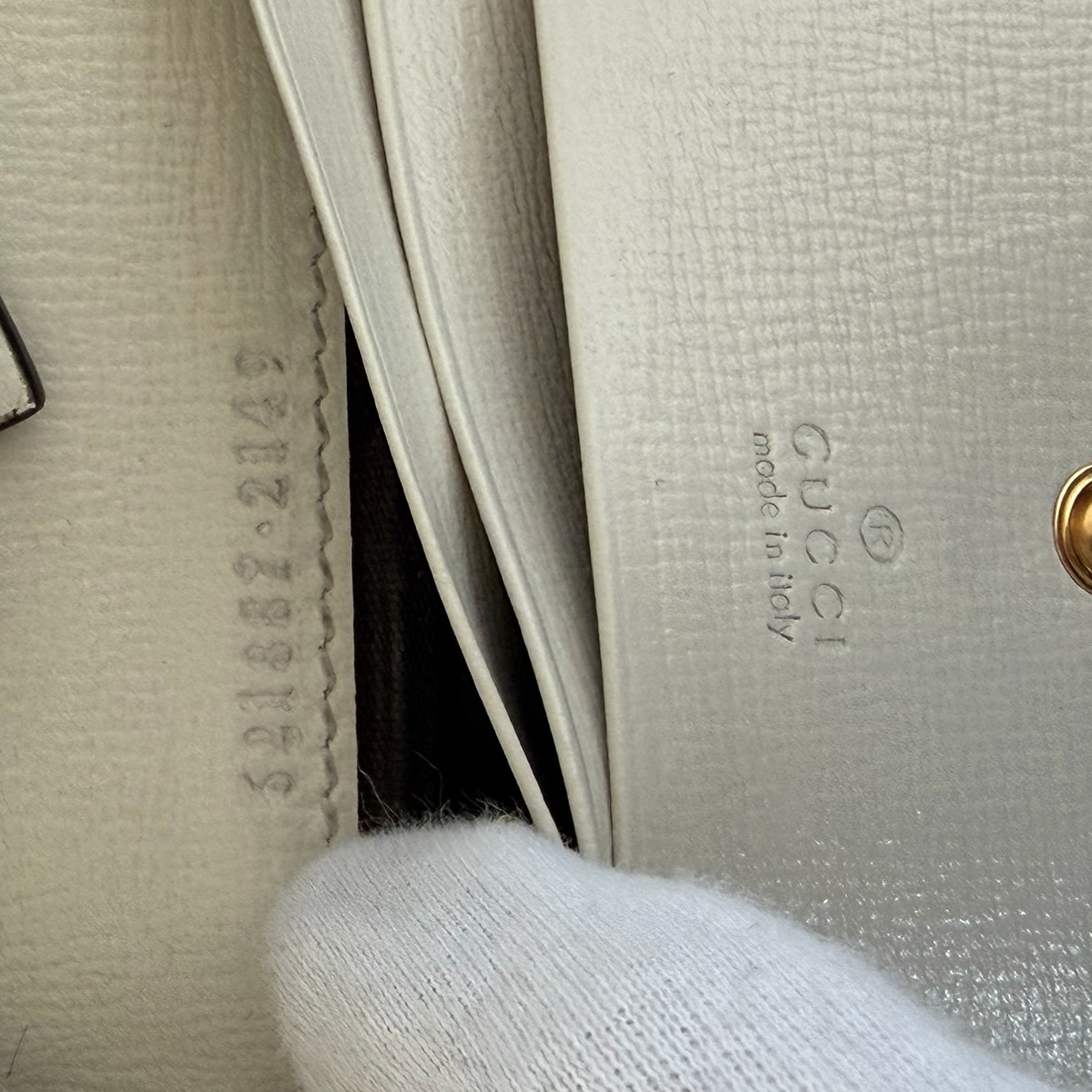 gucci cream horsebit bag