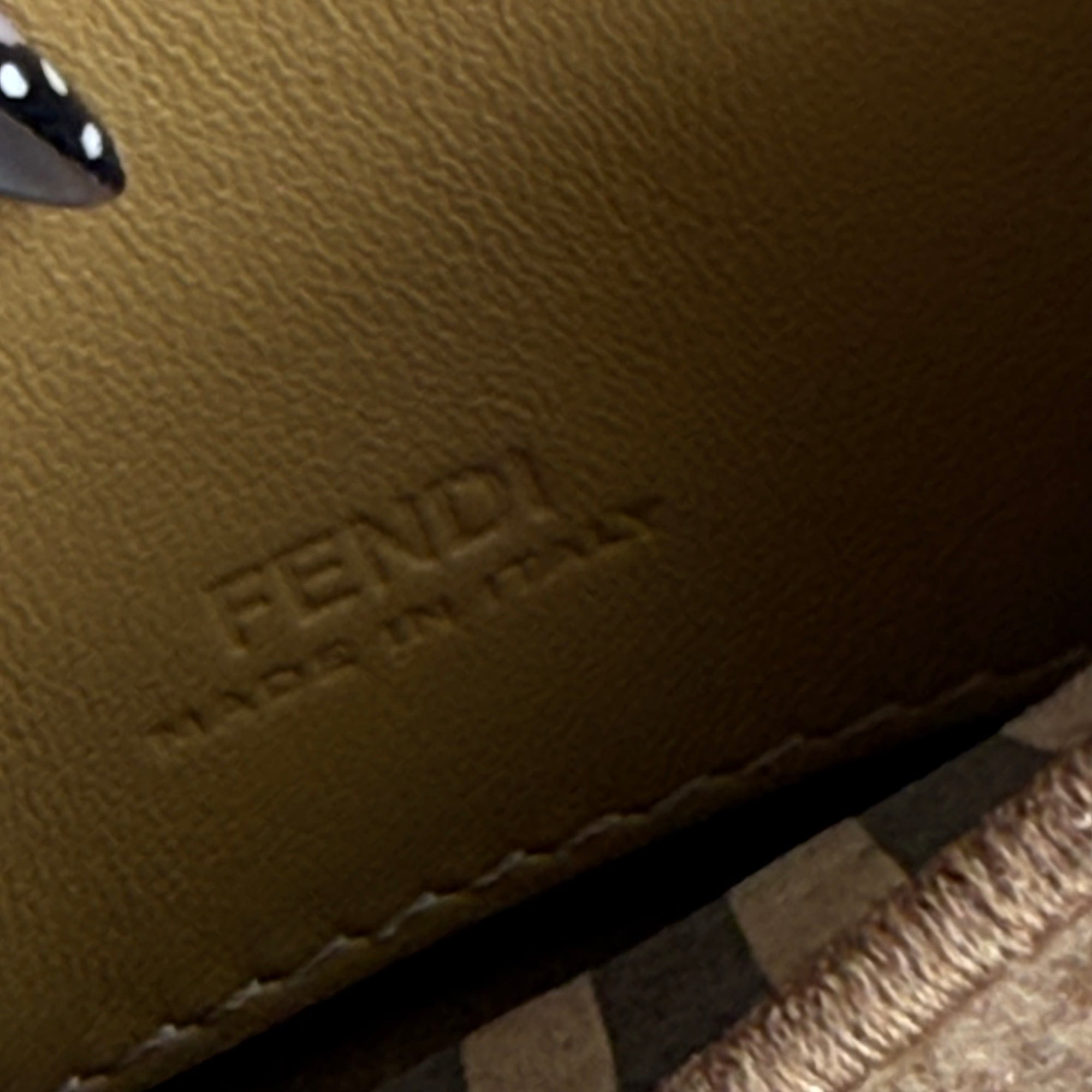 fendi brown nano baguette bag