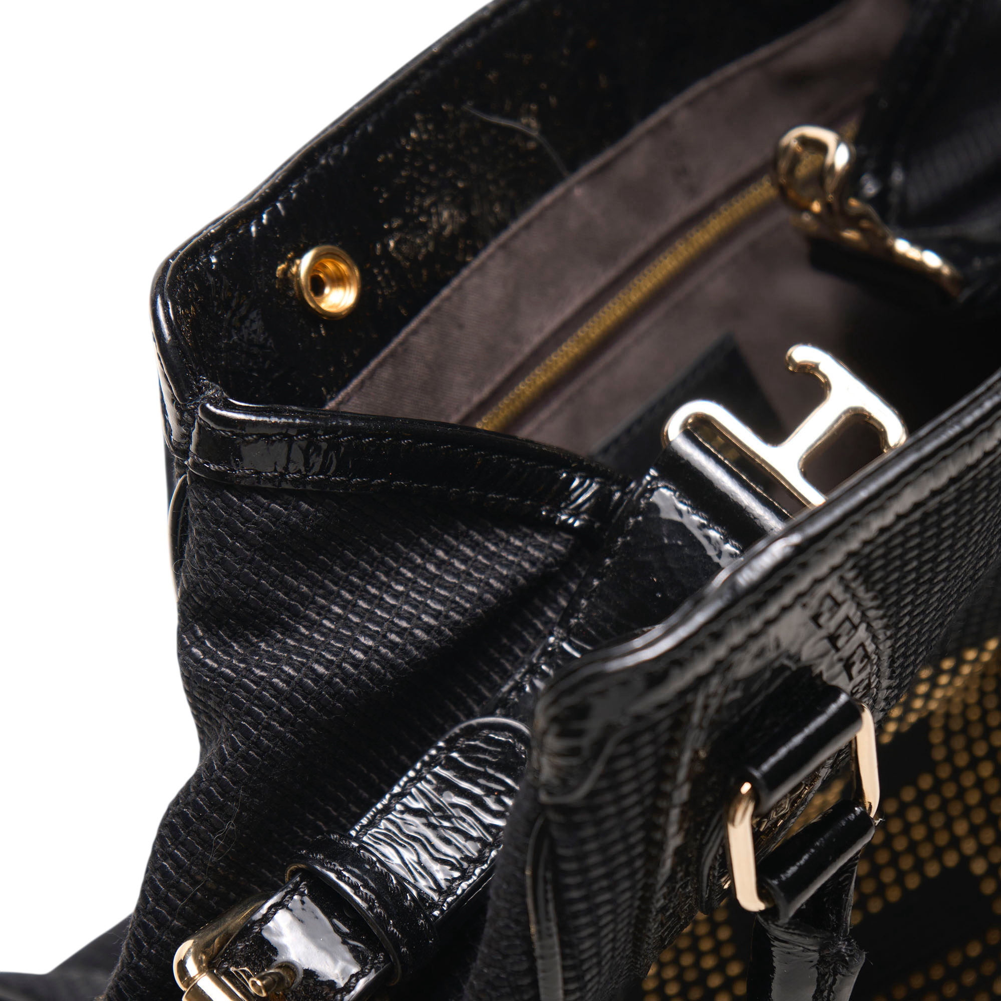 fendi 2000s black etnico bag