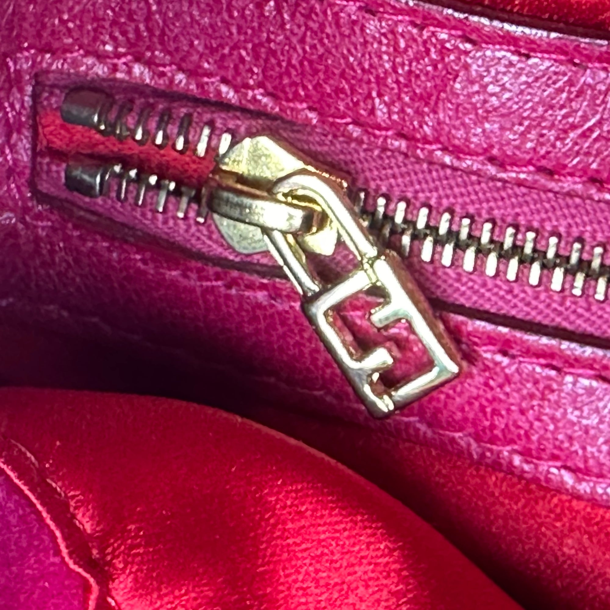 fendi 2000s pink suede mamma baguette