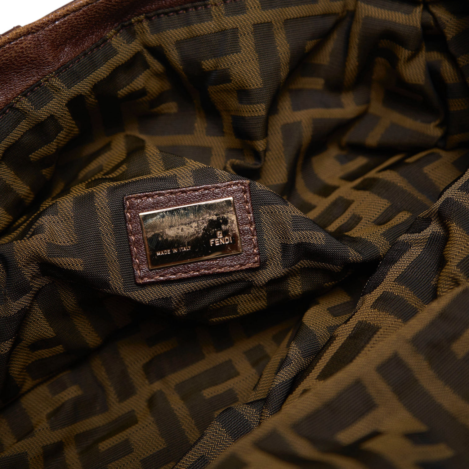 fendi 2000s red brown spy bag