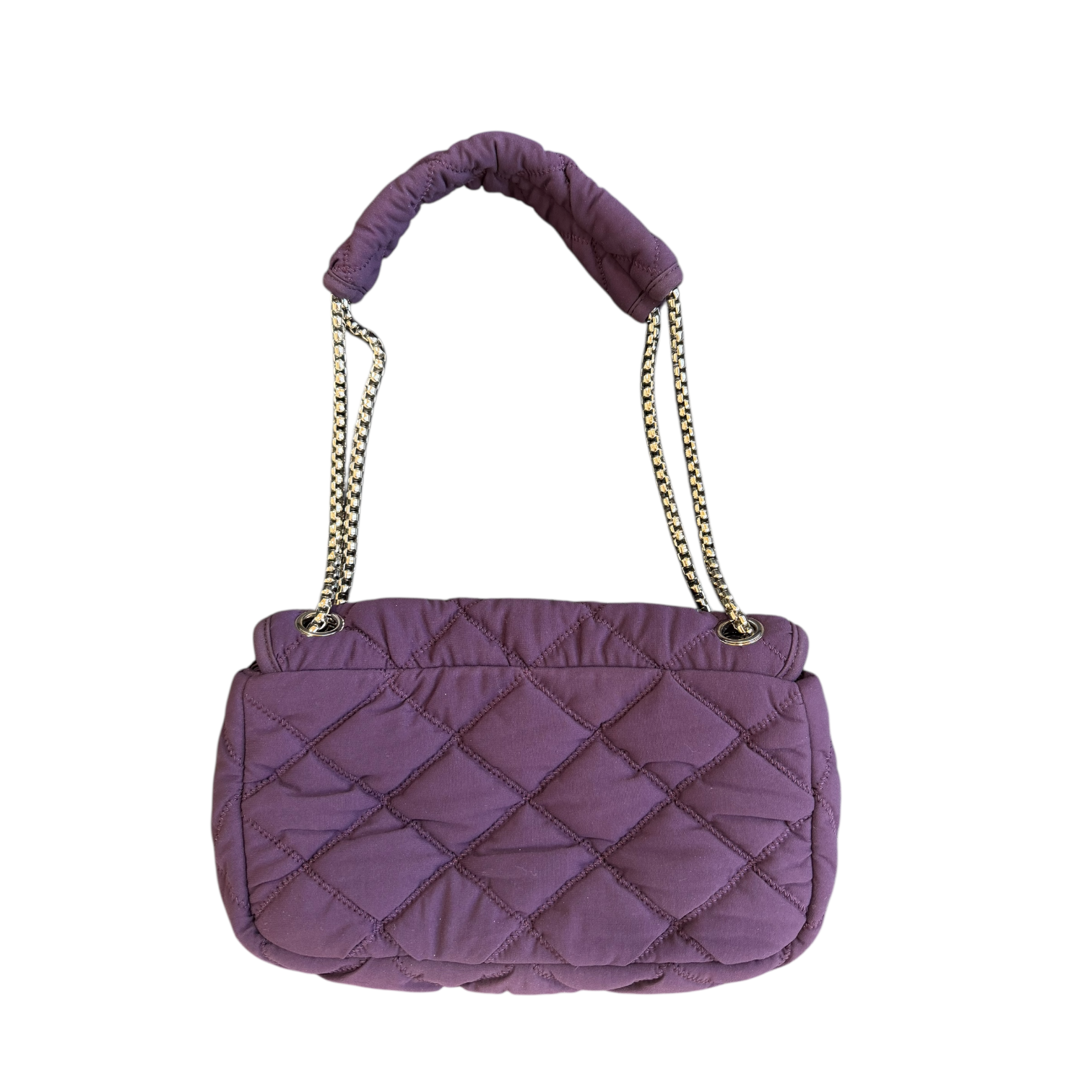 chanel 2000s purple pillow bag