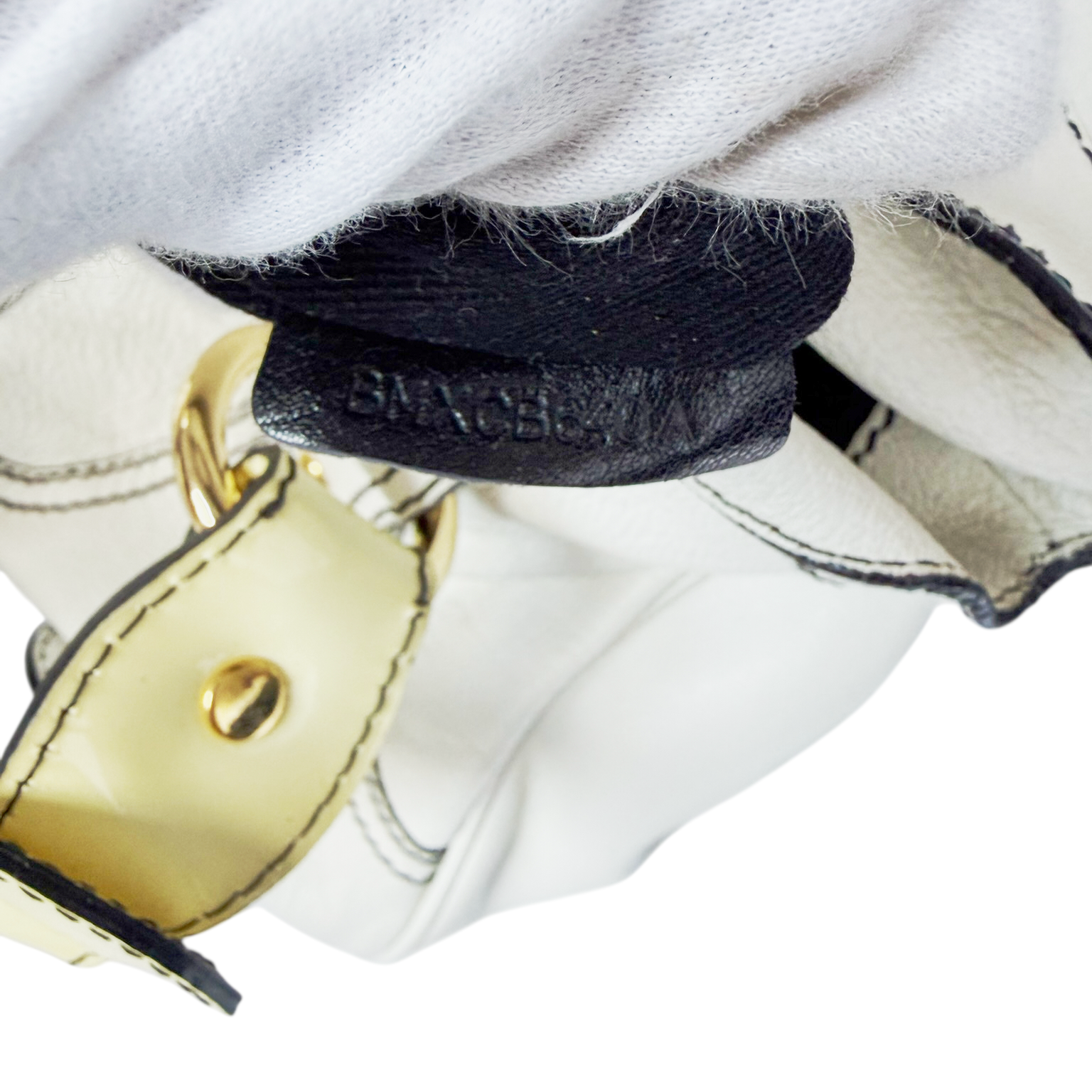 valentino 2000s white shoulder bag