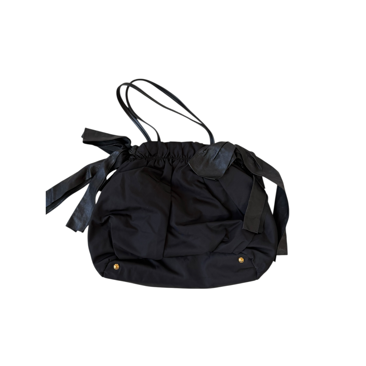 prada 2000s snake nylon shoulder bag