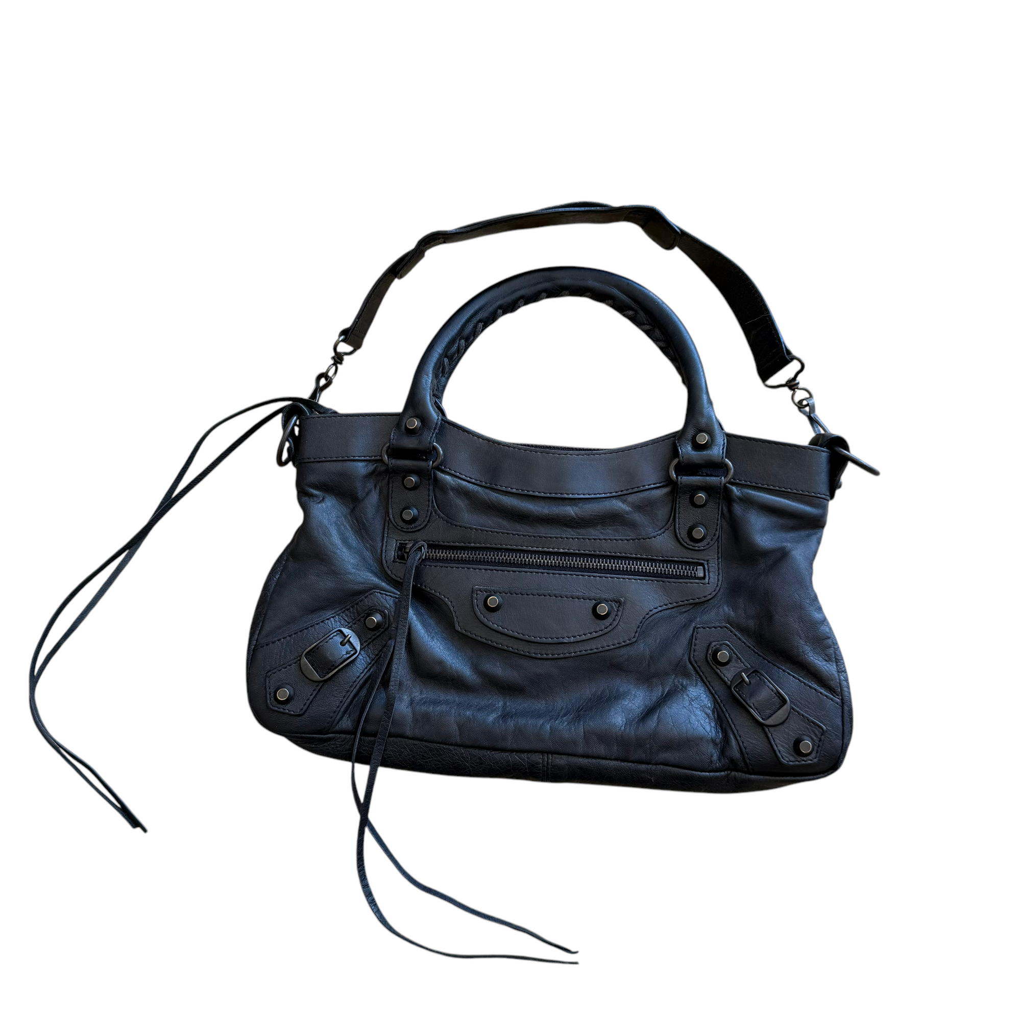 balenciaga black city bag