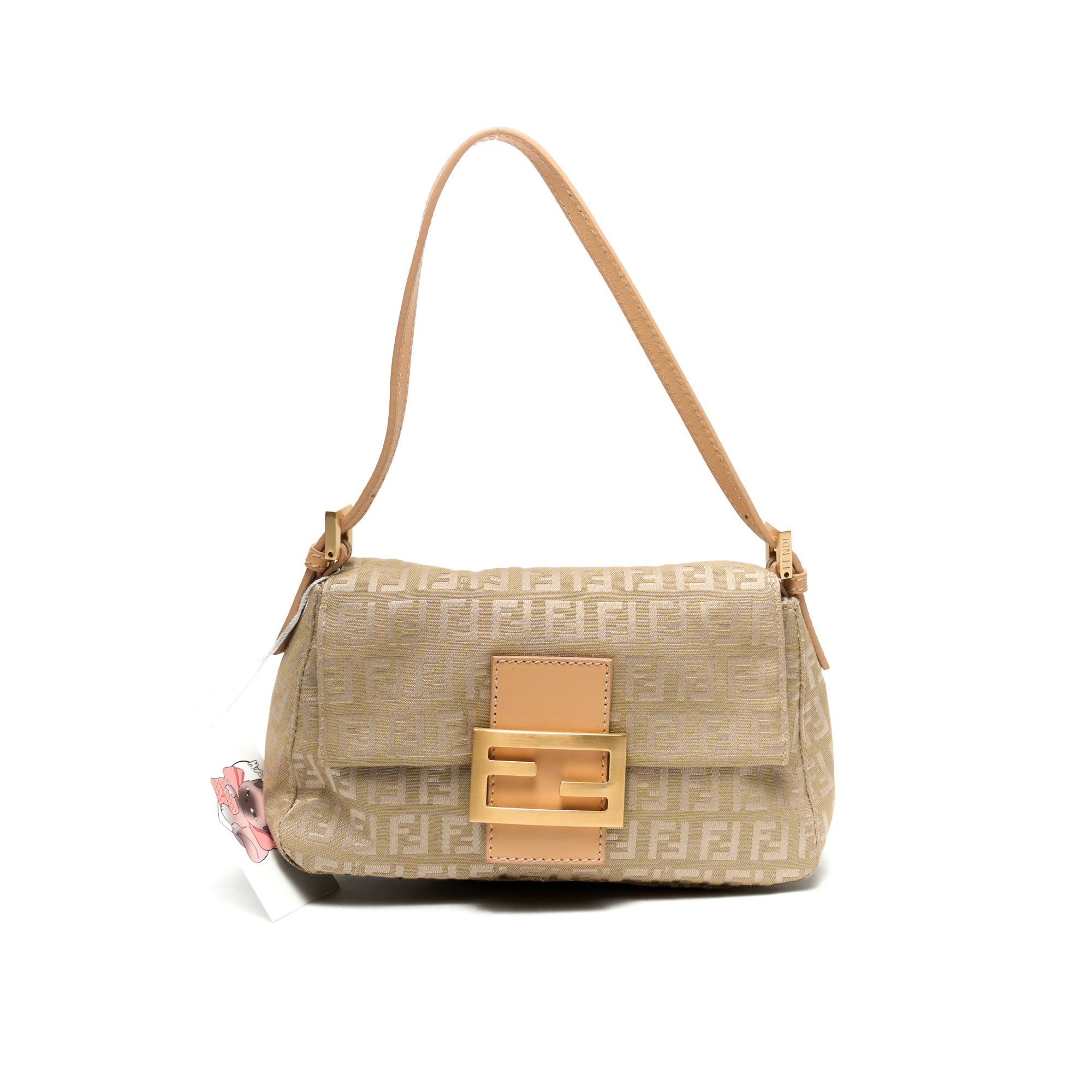 fendi 2000s green baguette bag